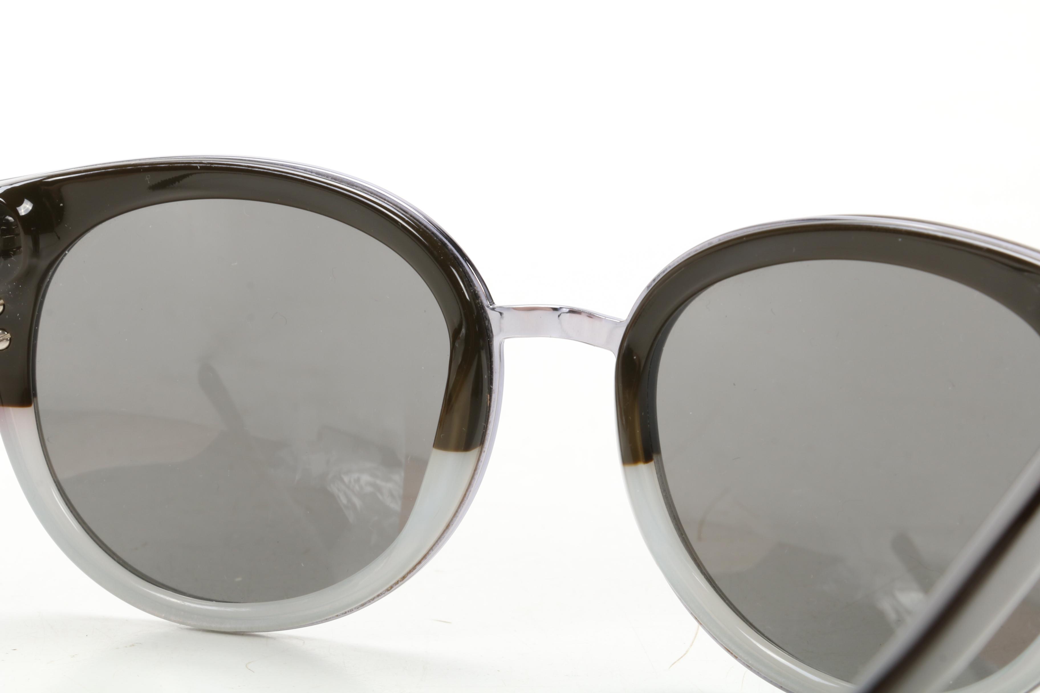 Tory Burch Round Two-Tone Sunglasses
