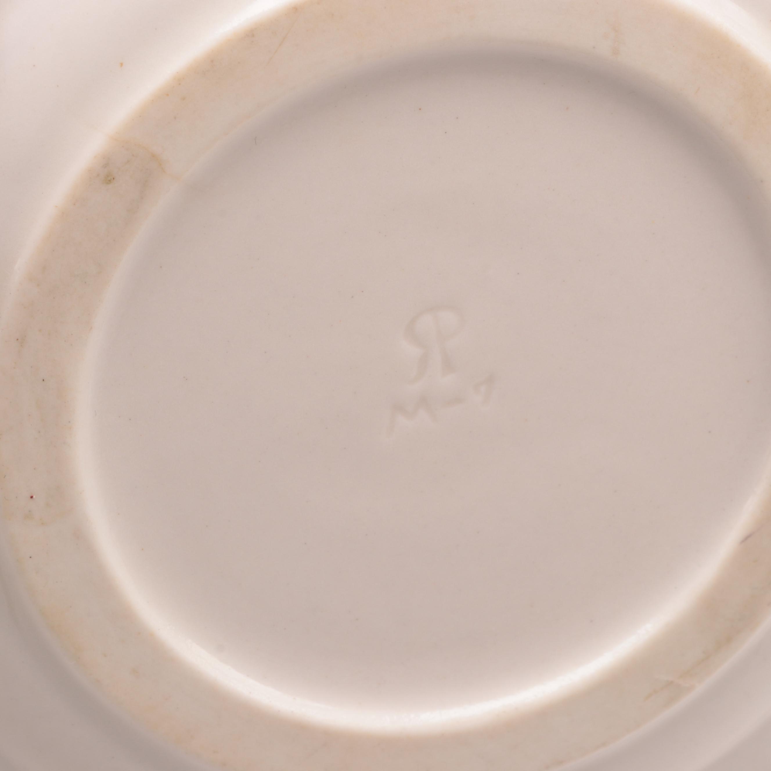 Rookwood Pottery "Blue Ship" Earthenware Dinnerware, Late 19th C.