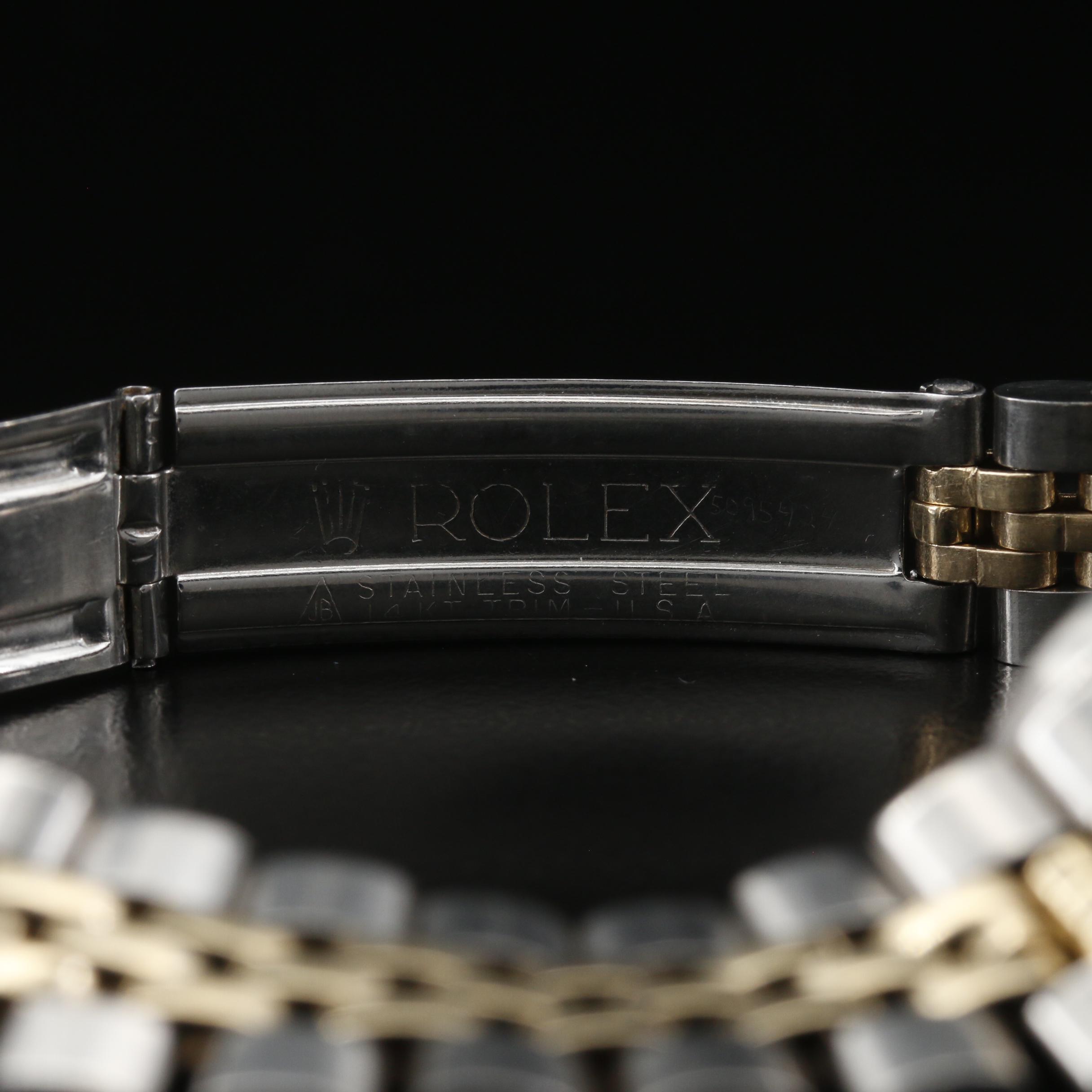 1978 Rolex Datejust Model 6917 Stainless Steel and 14K Gold Automatic Watch