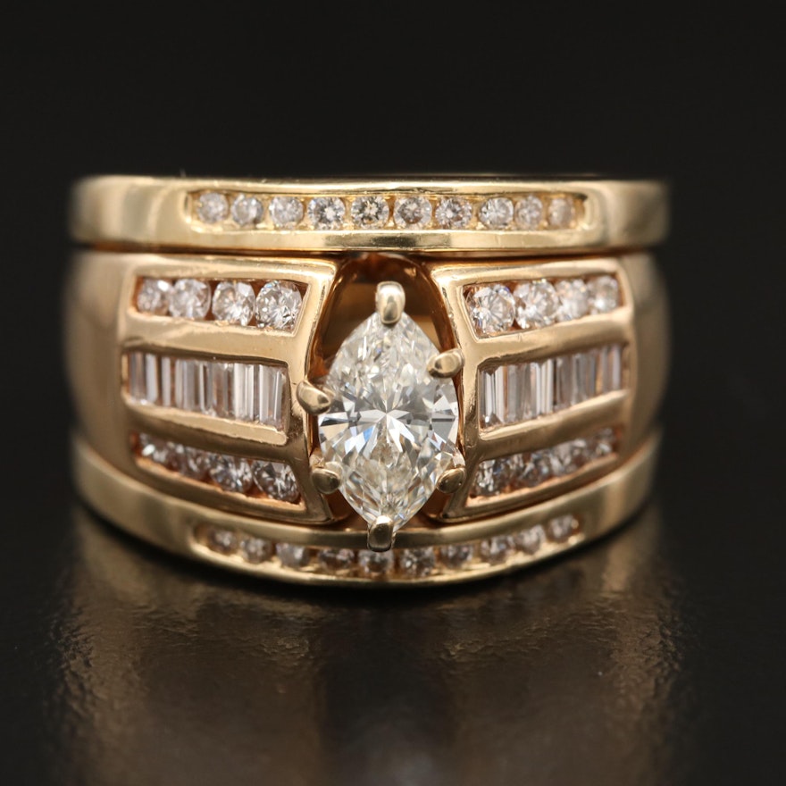 14K 1.65 CTW Diamond Ring