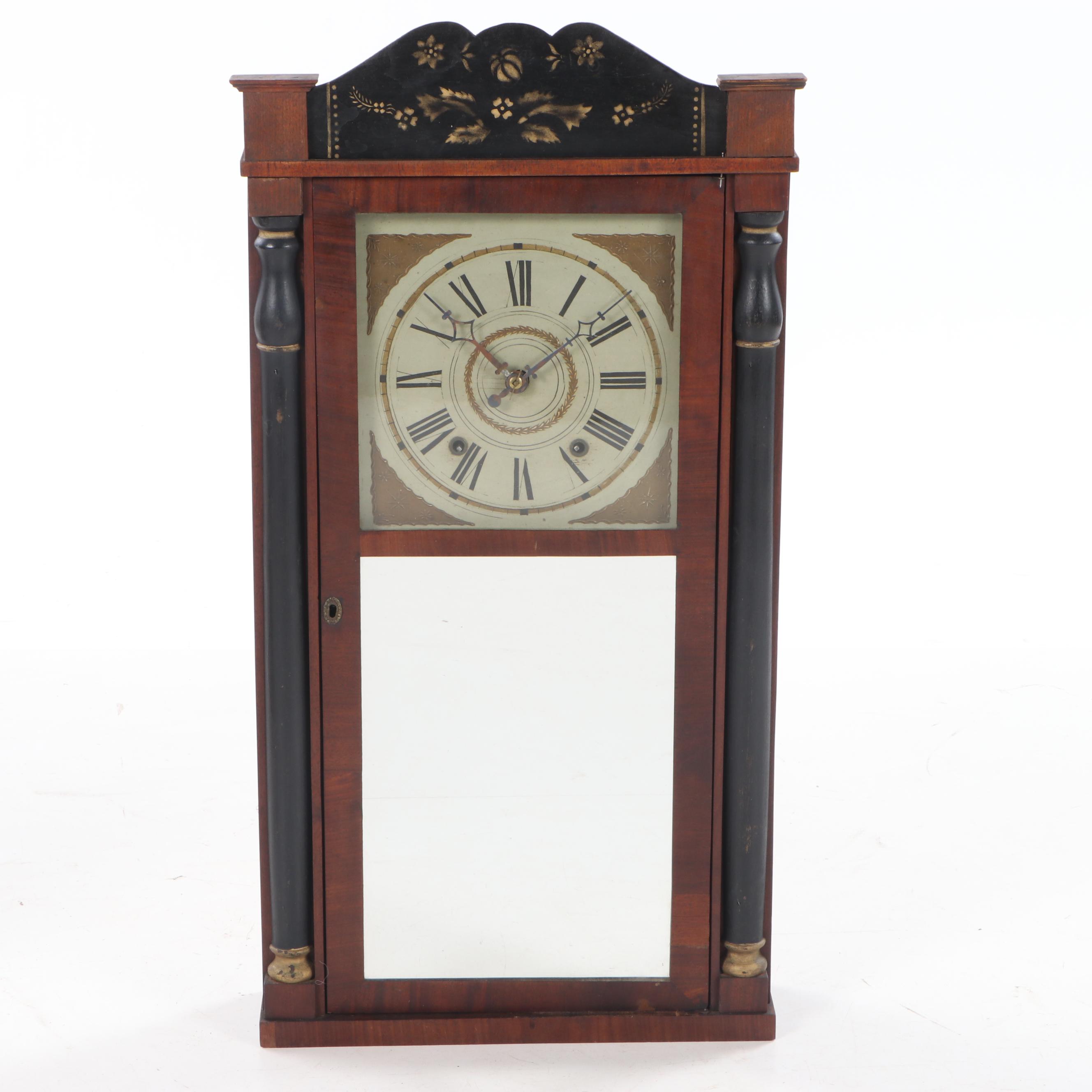 Jonathan Burr and Elisha Hotchkiss Columned Shelf Clocks, Late 19th Century