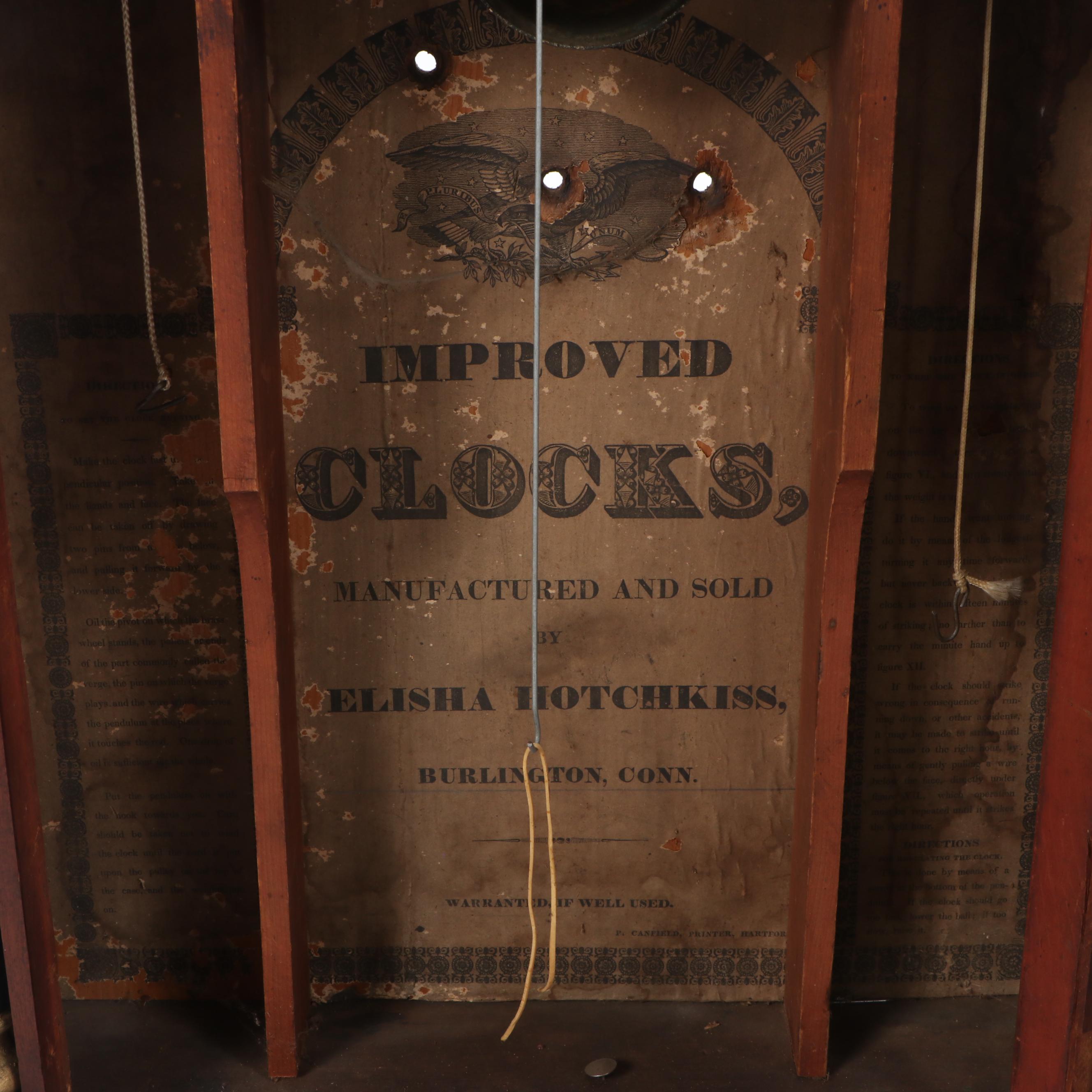 Jonathan Burr and Elisha Hotchkiss Columned Shelf Clocks, Late 19th Century