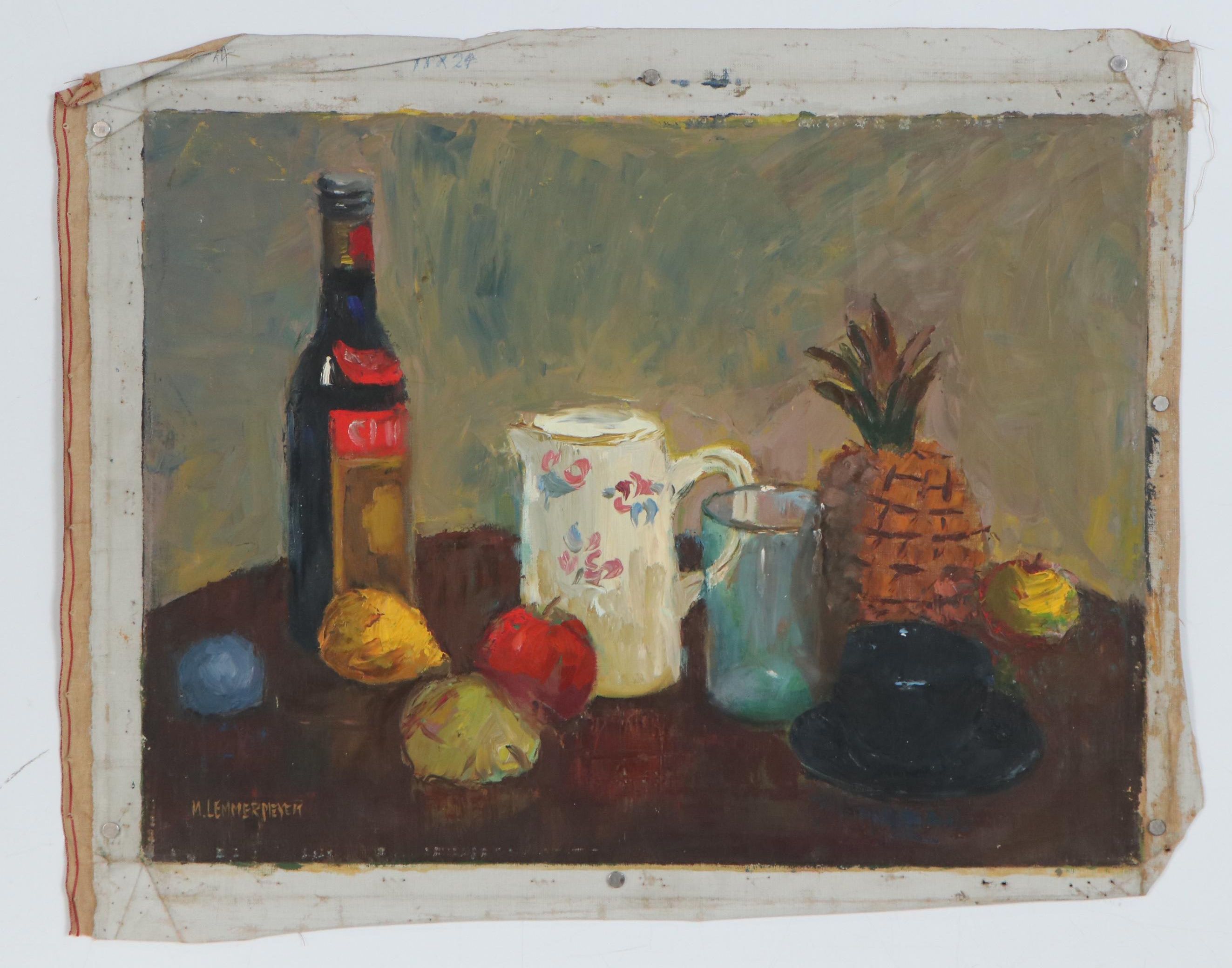 Michael Lemmermeyer Oil Painting of Still Life, Mid 20th Century