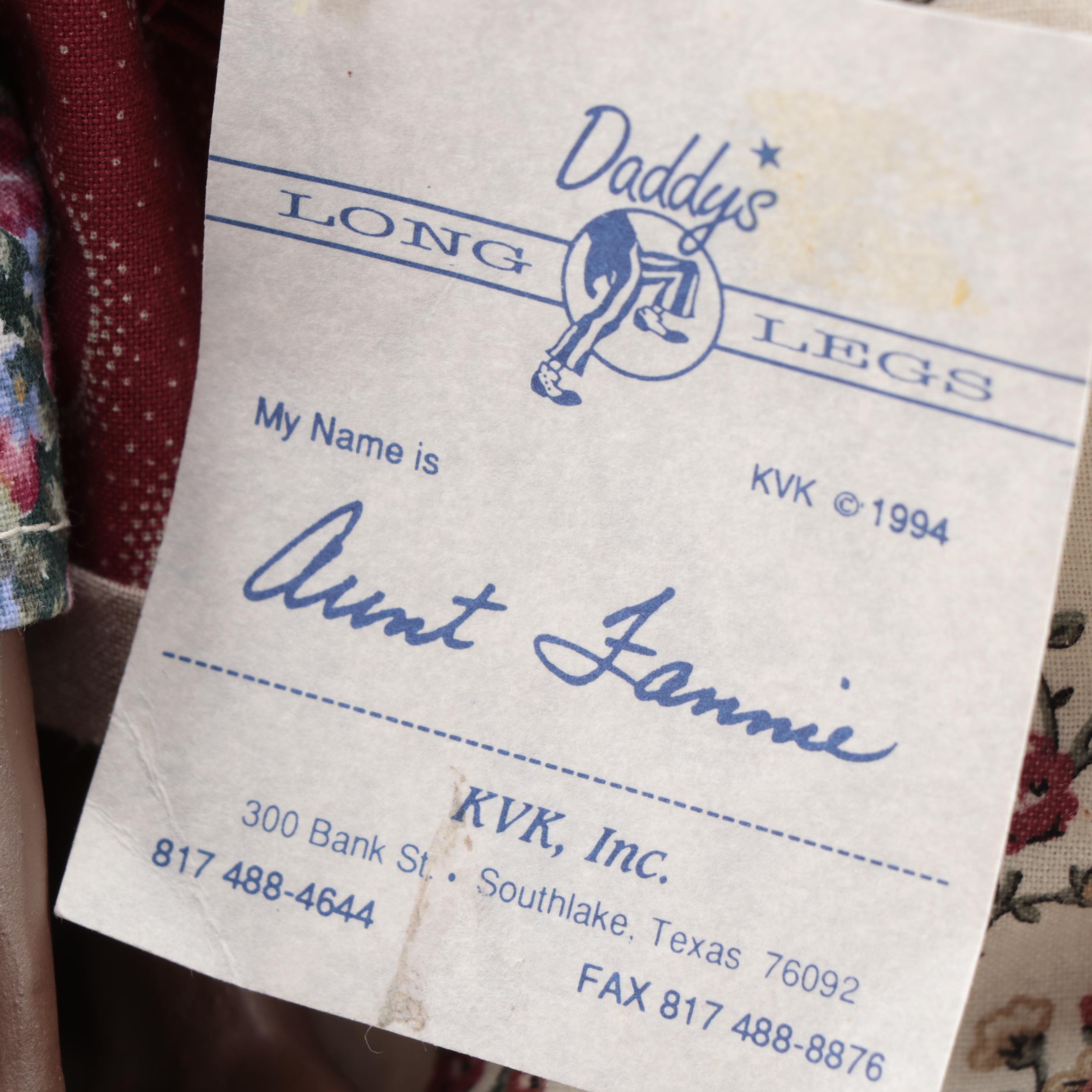 Daddy's Long Legs "Micah, Jane, Aunt Fannie and Maxine" Dolls