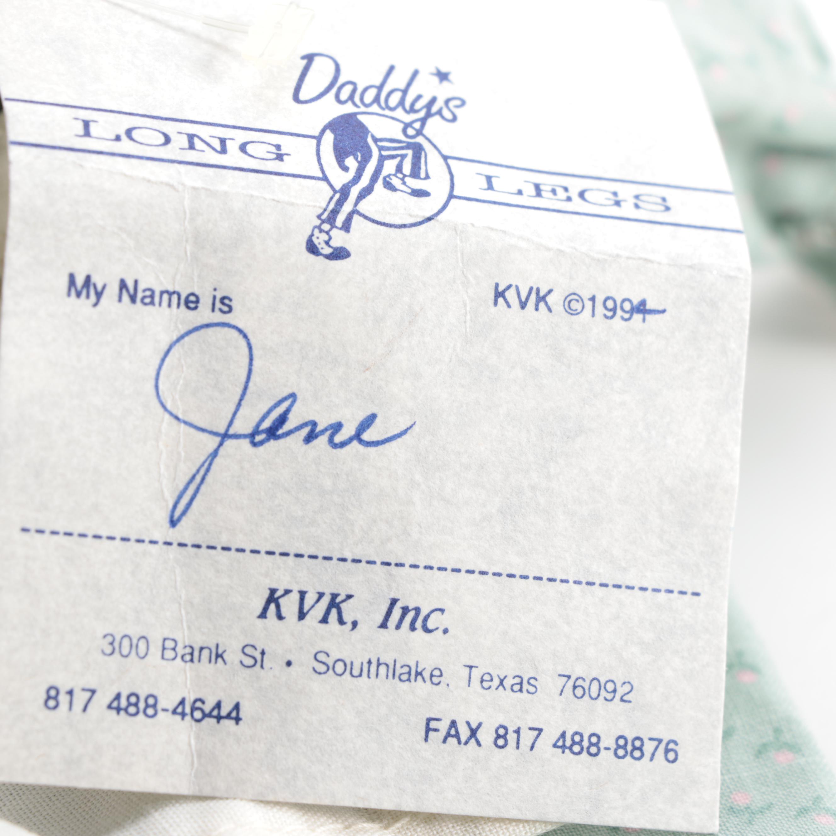 Daddy's Long Legs "Micah, Jane, Aunt Fannie and Maxine" Dolls