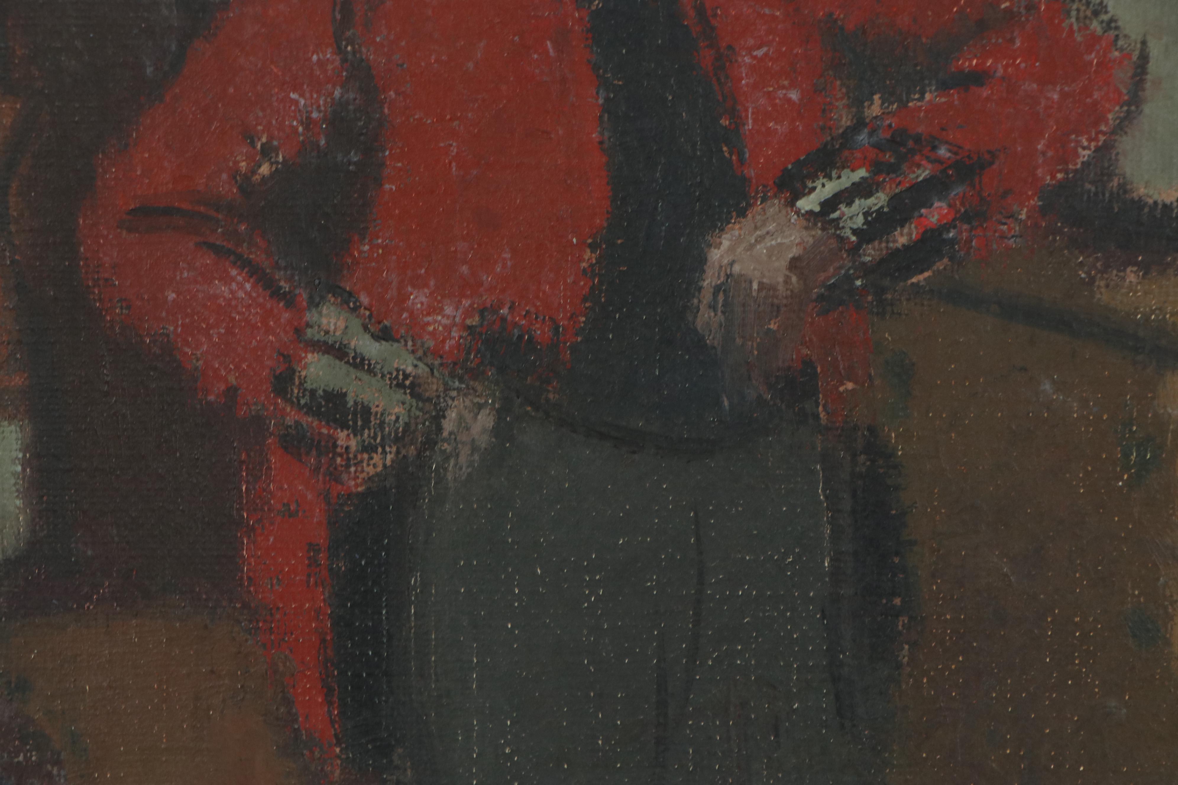 Arthur Stewart Mackay Oil Painting of a Gentleman in Uniform