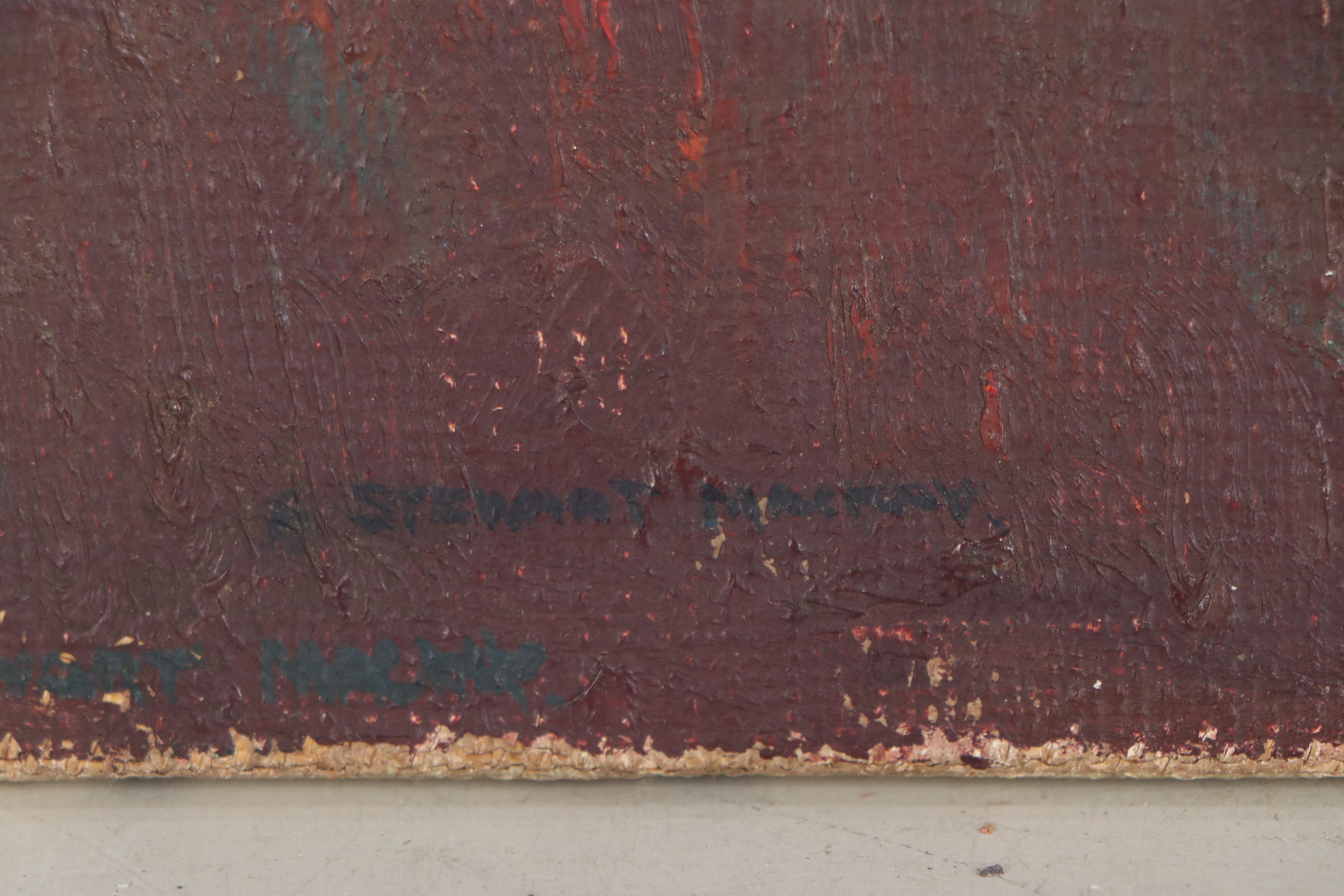 Arthur Stewart Mackay Oil Painting of a Gentleman in Uniform