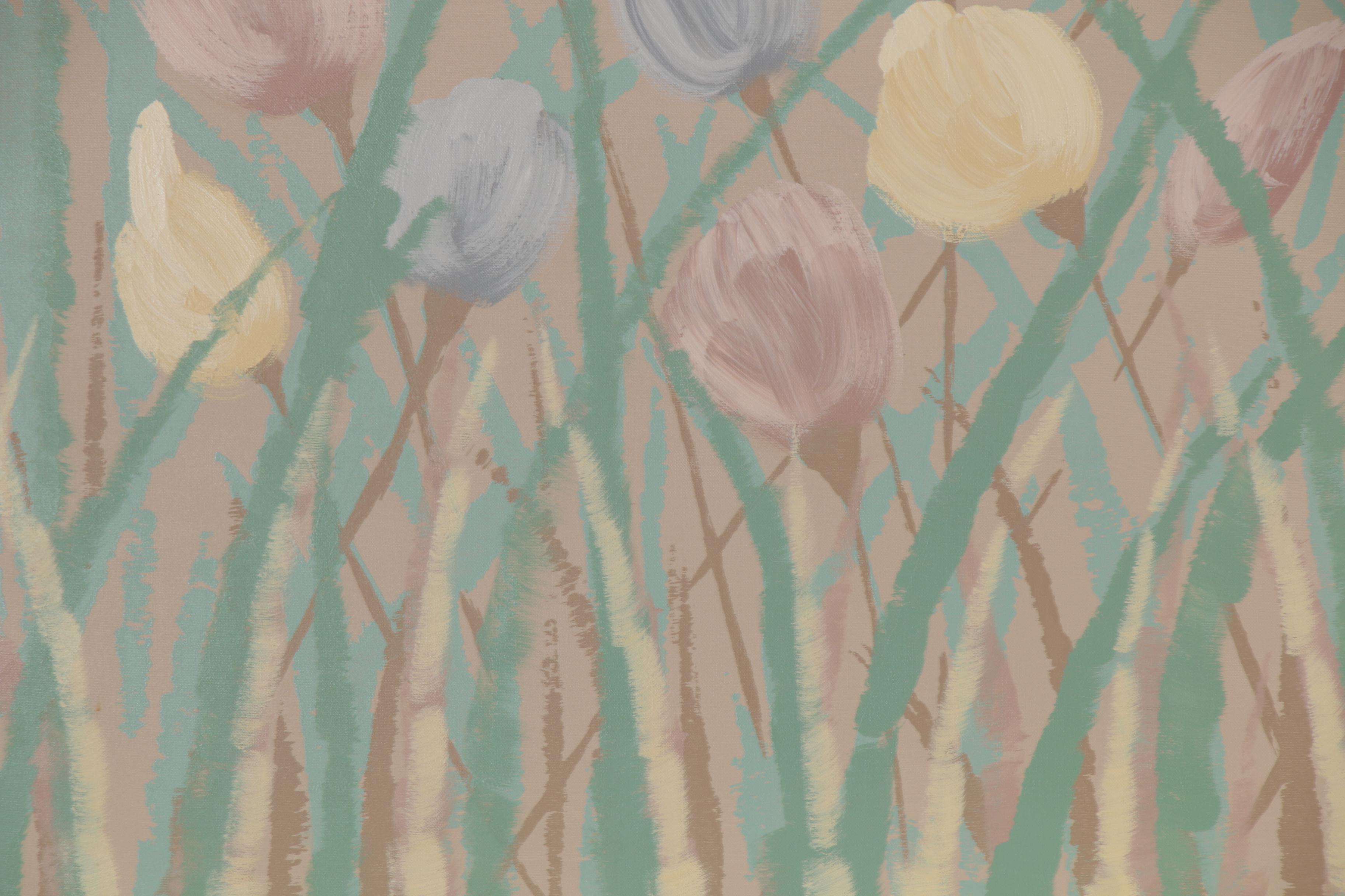 Lee Reynolds Acrylic Painting of Tulips, Late 20th Century