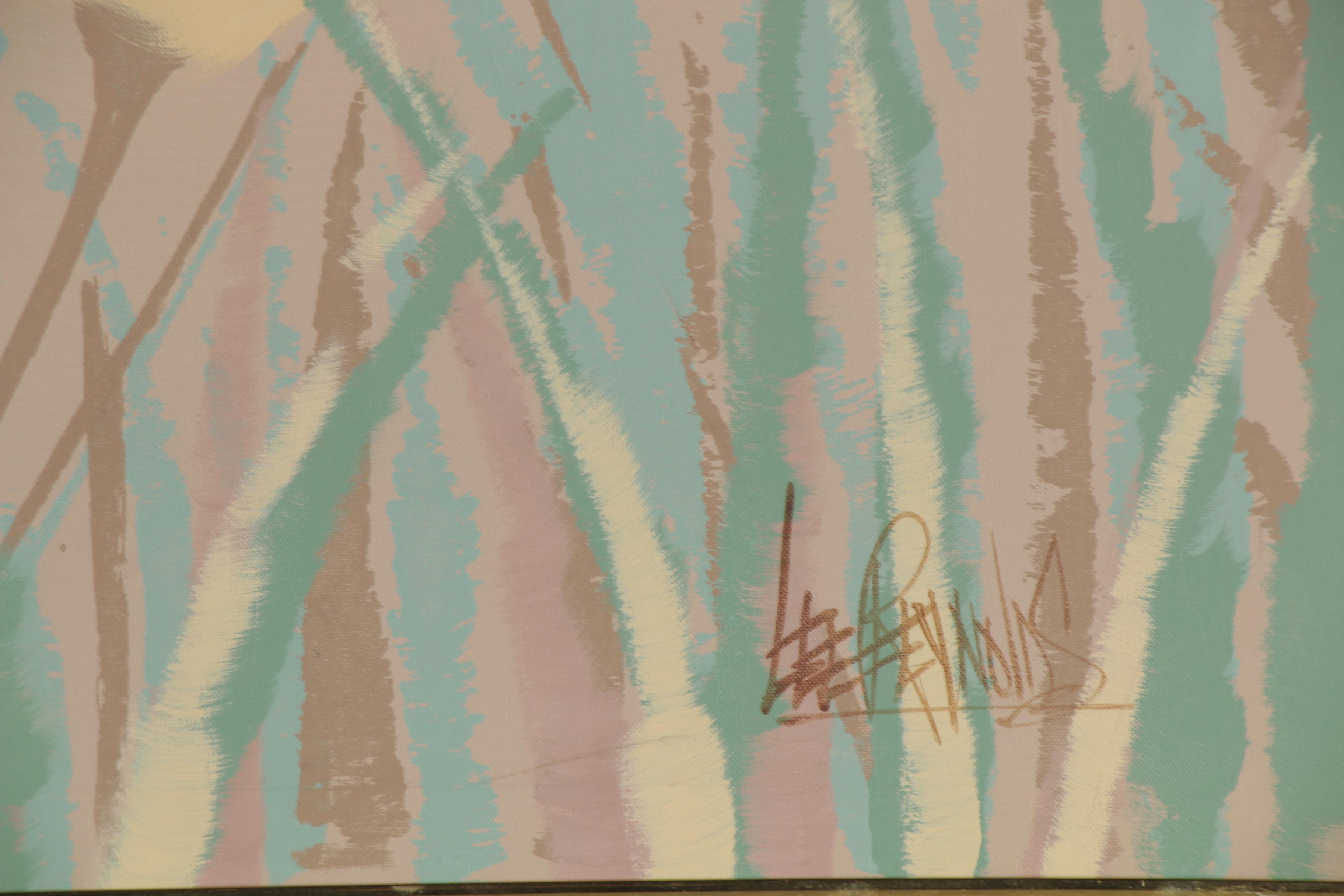 Lee Reynolds Acrylic Painting of Tulips, Late 20th Century