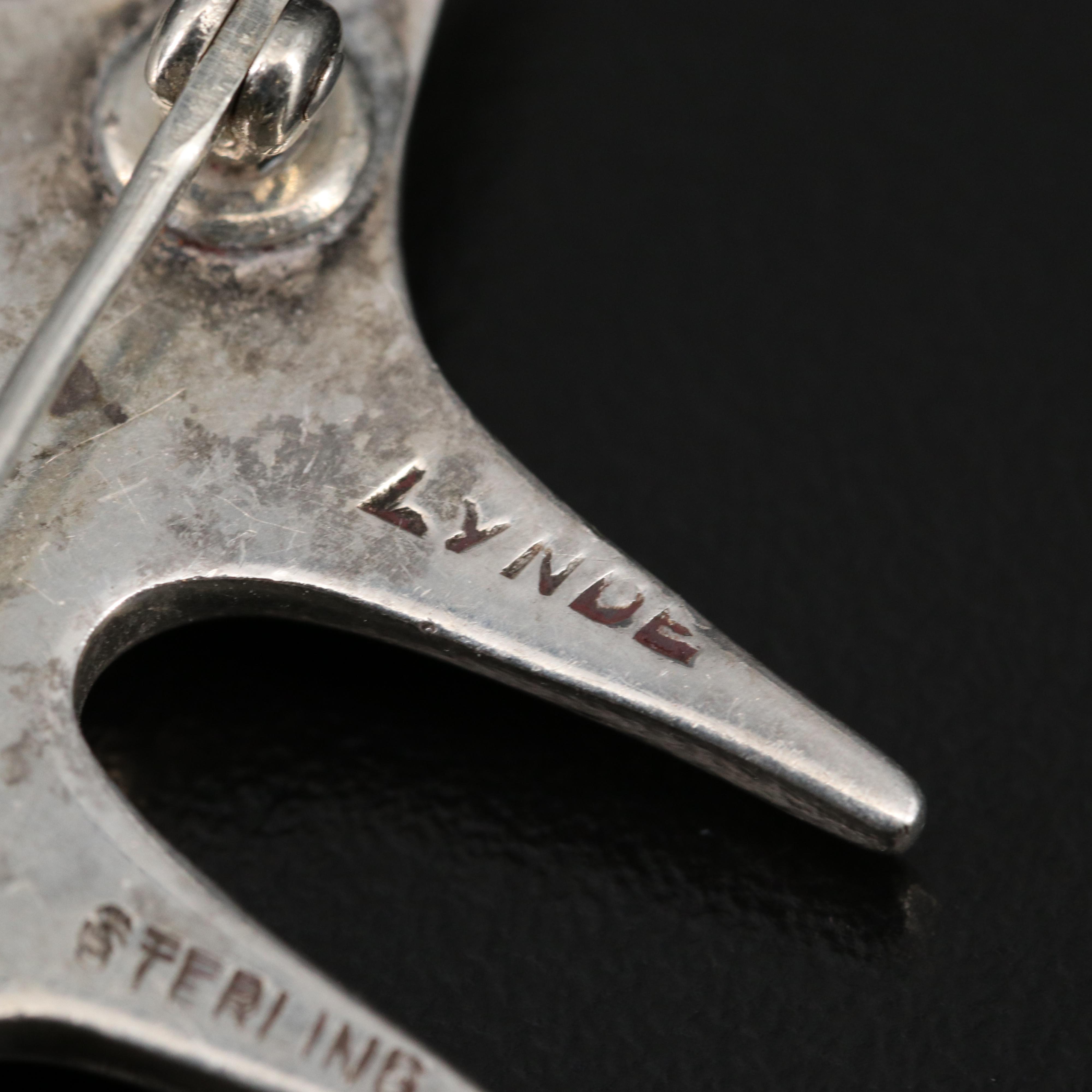 Sterling Silver Modern Brooch