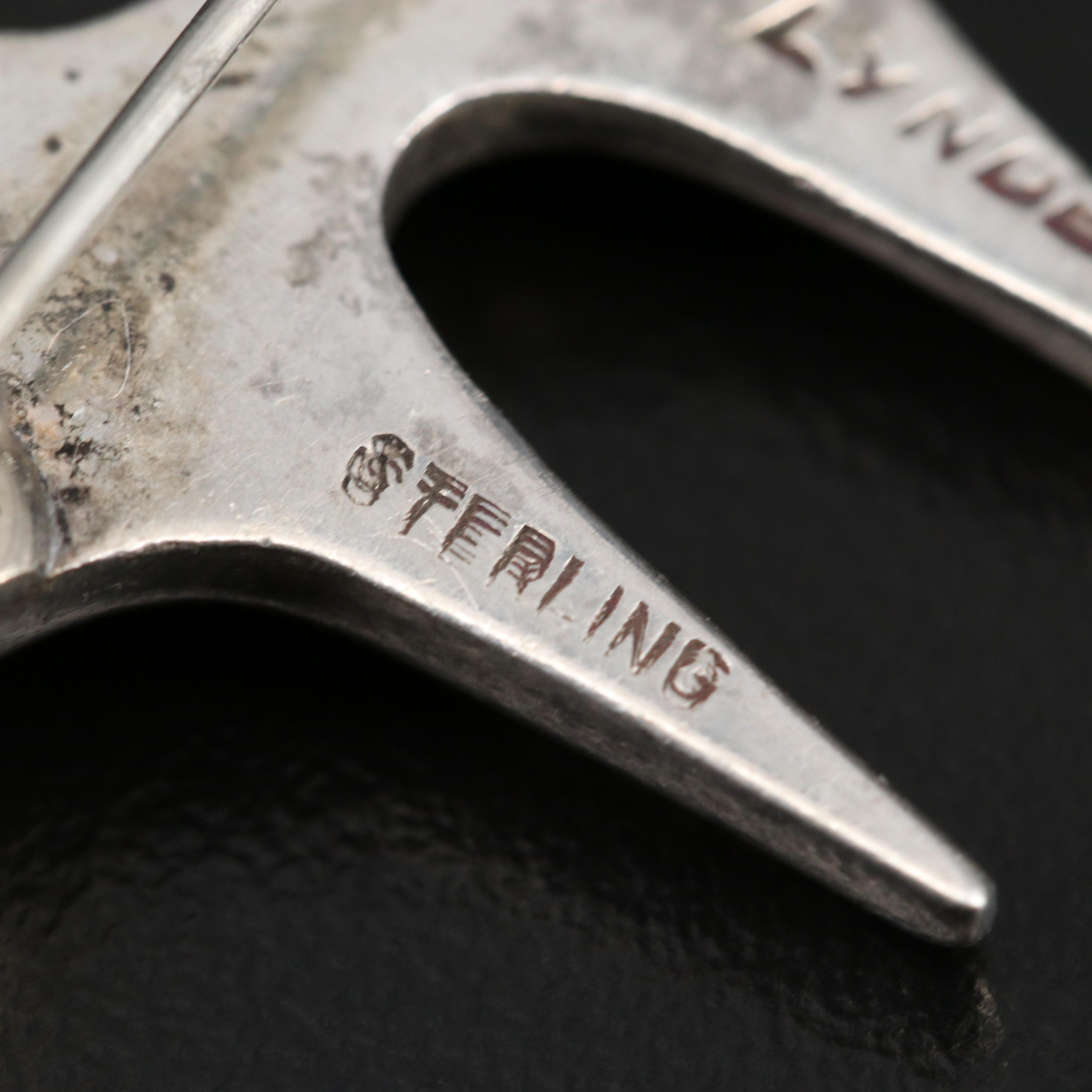 Sterling Silver Modern Brooch