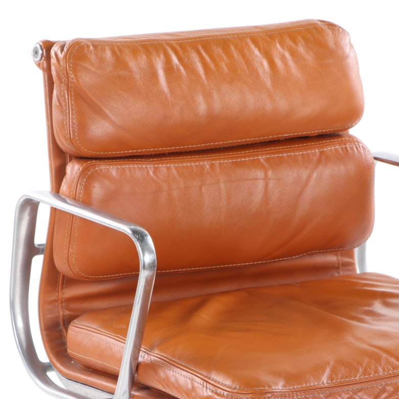 Charles and Ray Eames for Herman Miller "Aluminum Group" Leather Desk Chair