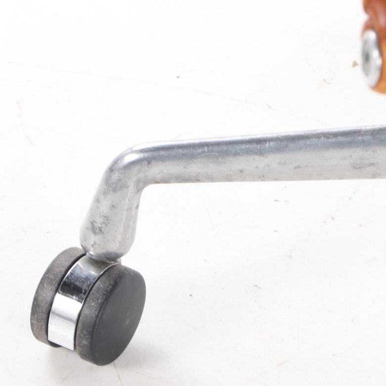 Charles and Ray Eames for Herman Miller "Aluminum Group" Leather Desk Chair