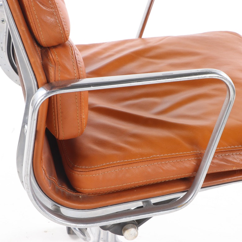 Charles and Ray Eames for Herman Miller "Aluminum Group" Leather Desk Chair