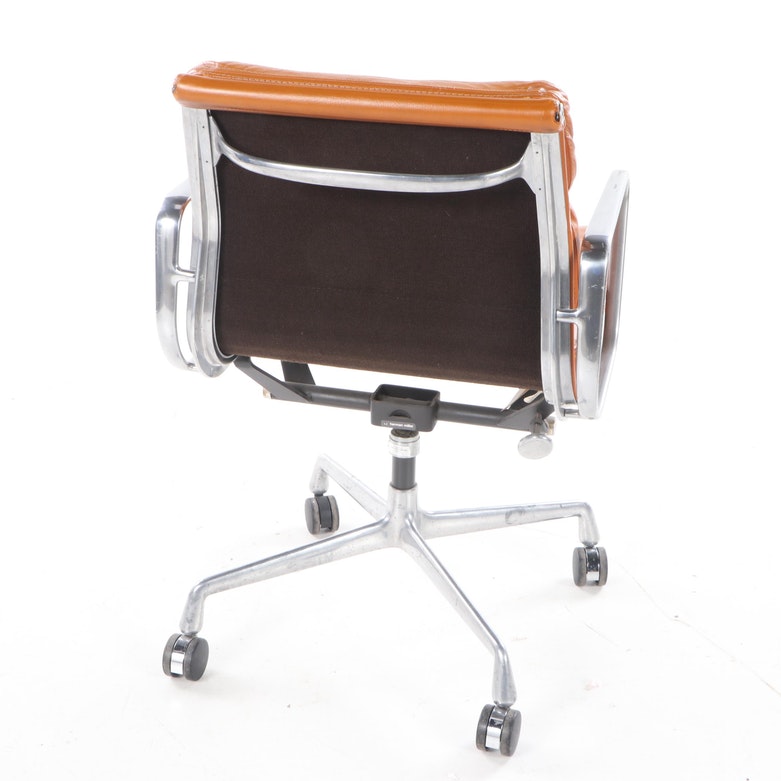 Charles and Ray Eames for Herman Miller "Aluminum Group" Leather Desk Chair