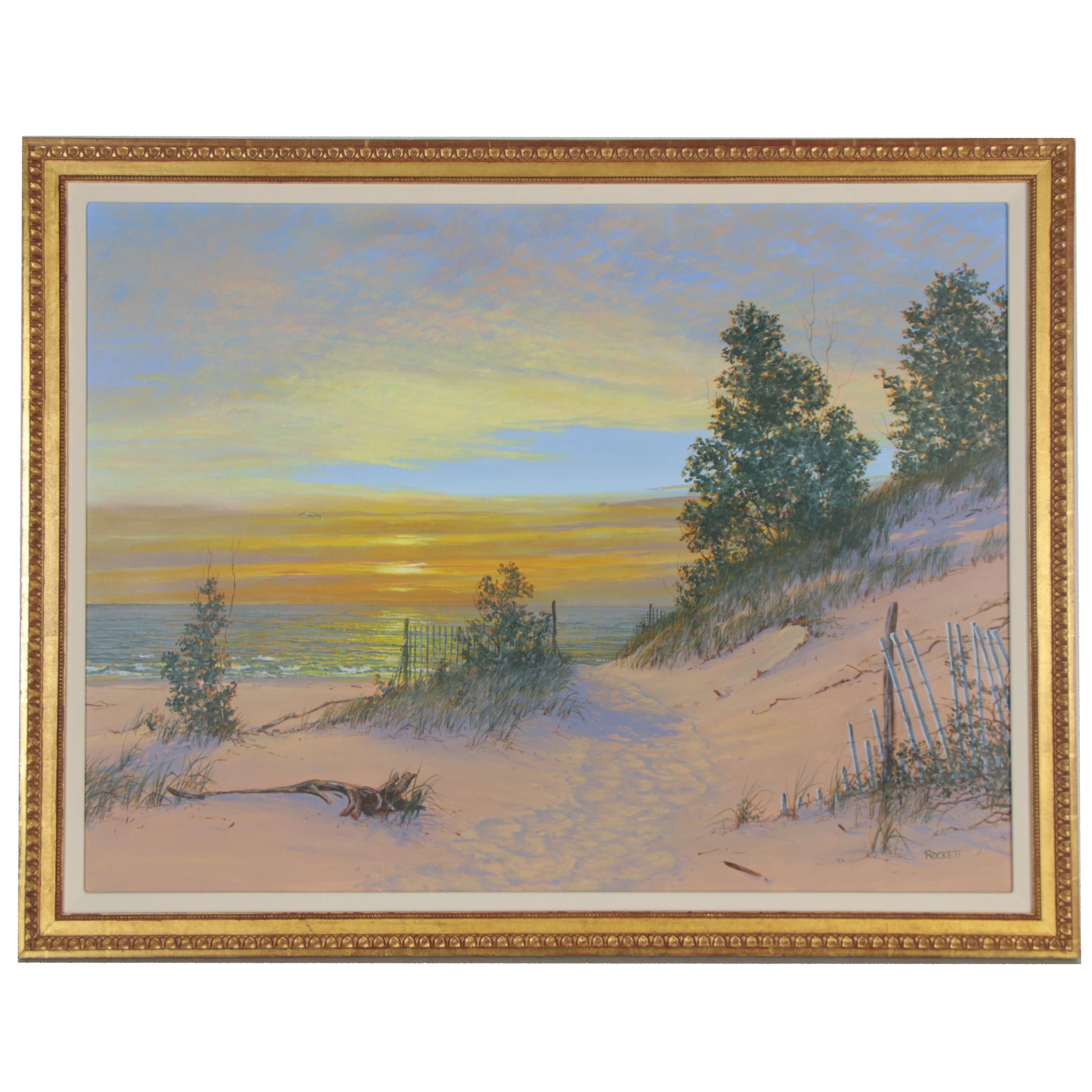 Jeanne Rockett Seascape Acrylic Painting "Supper Time," 2008