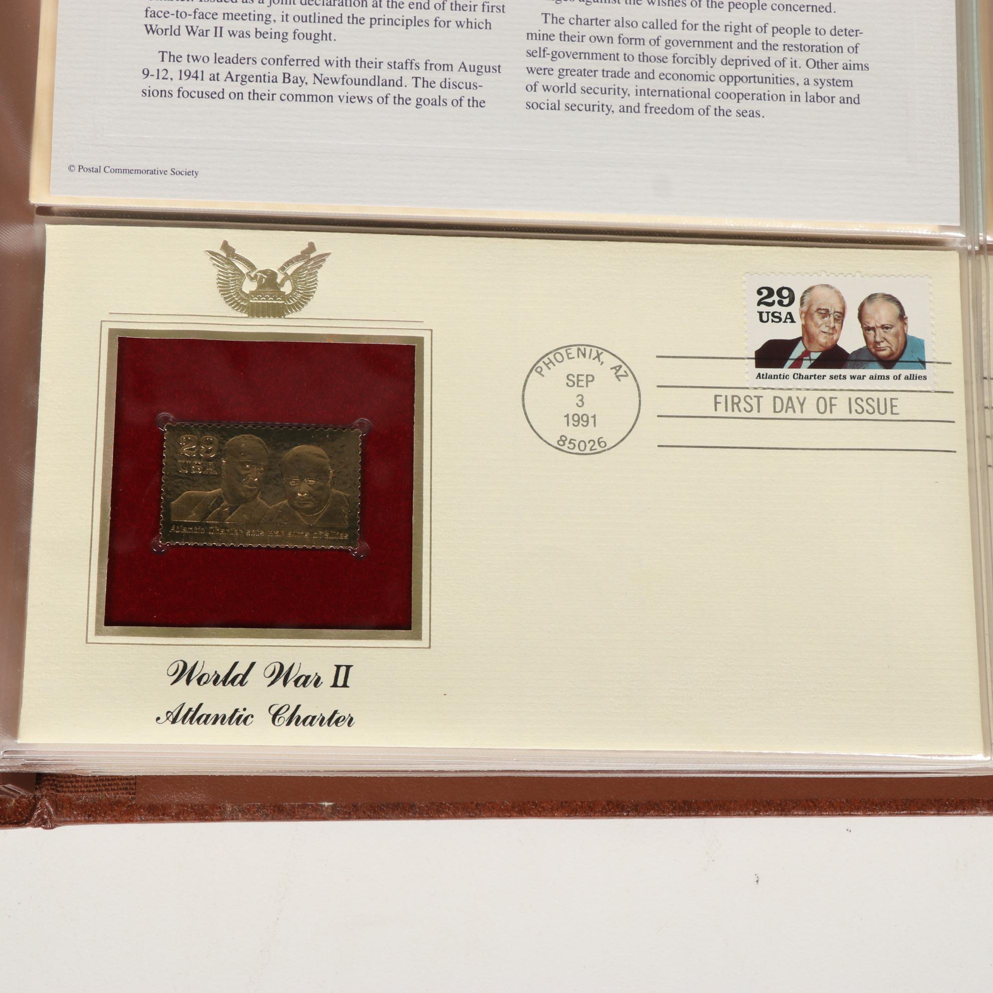 PCS "Golden Replicas of United States Stamps" Album Collection