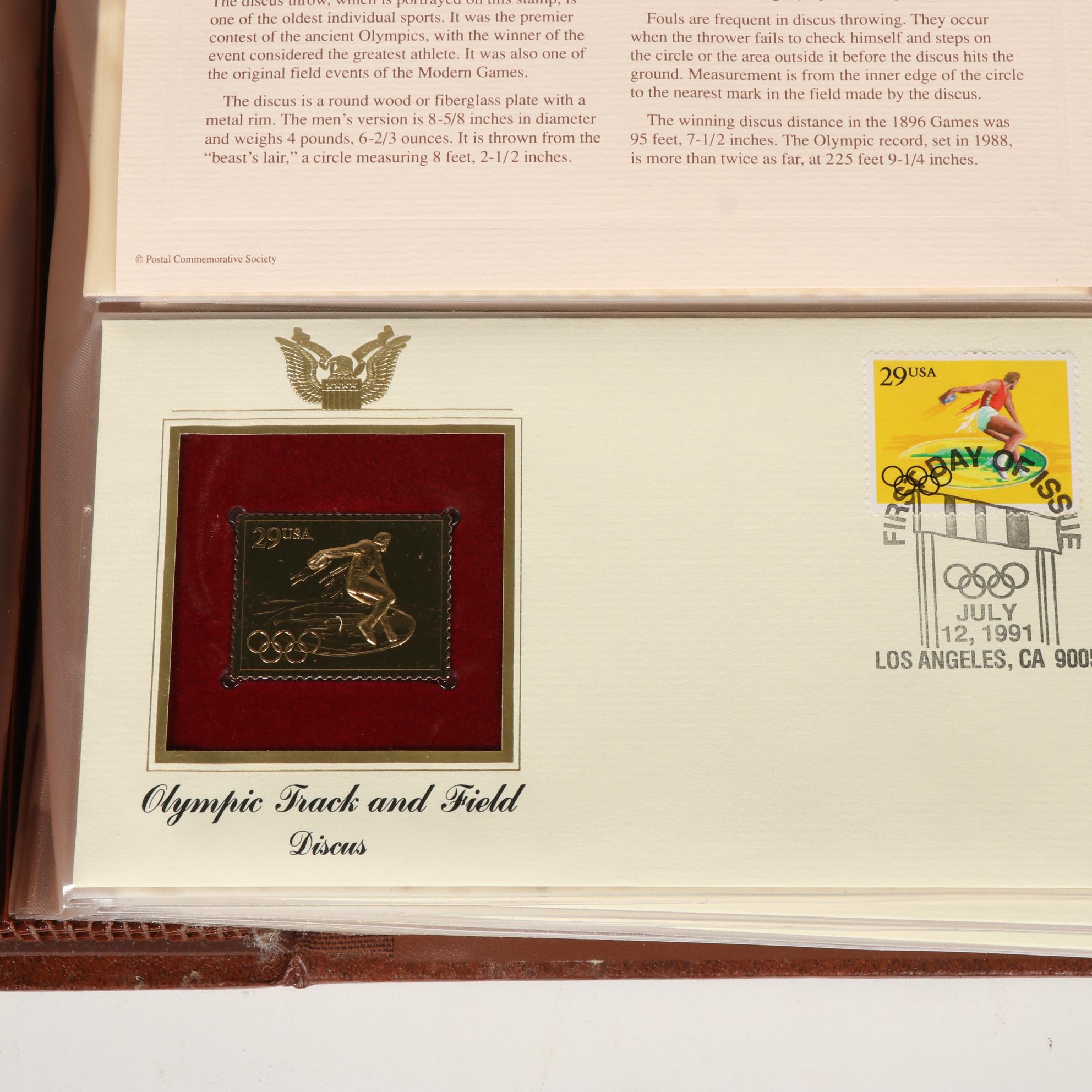 PCS "Golden Replicas of United States Stamps" Album Collection