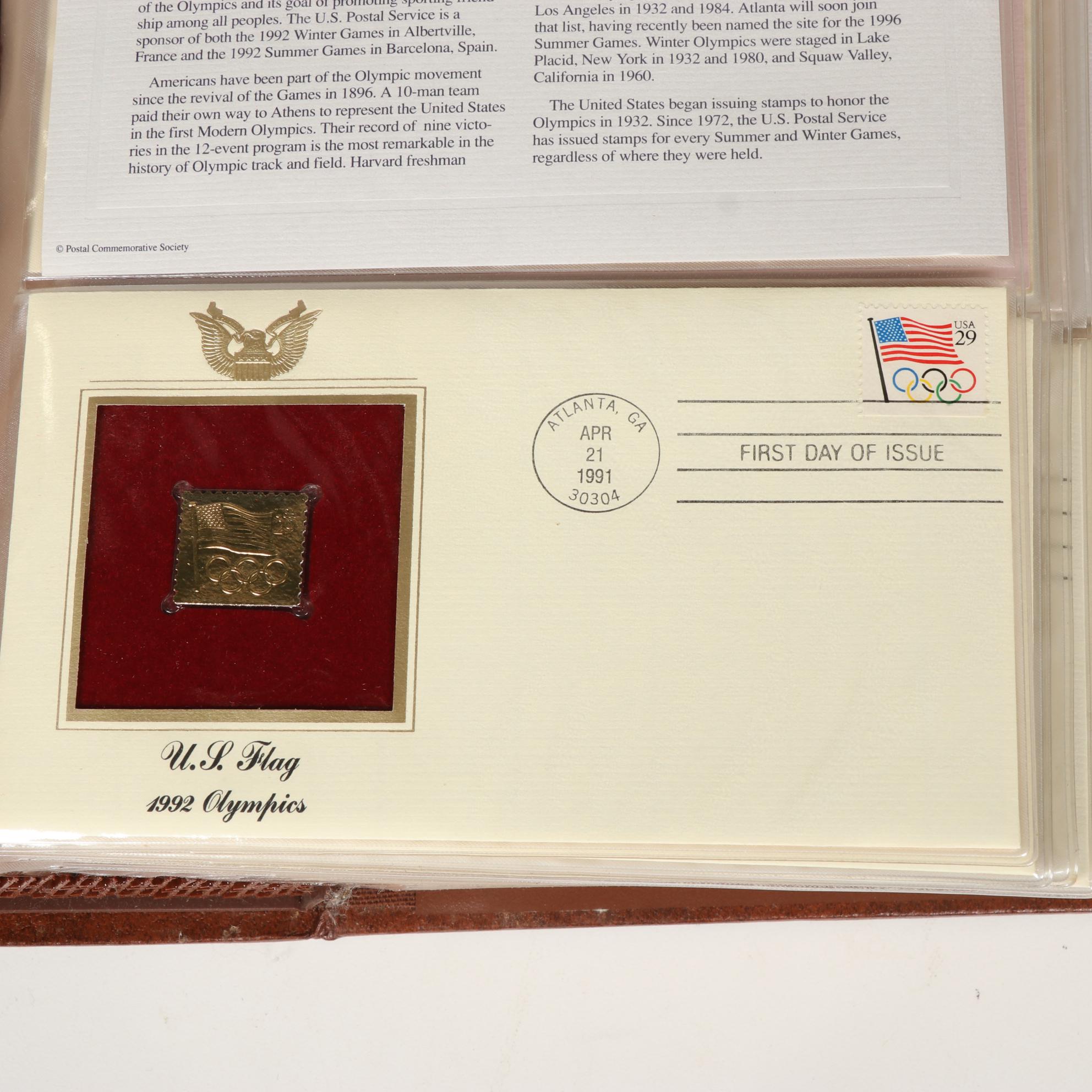 PCS "Golden Replicas of United States Stamps" Album Collection