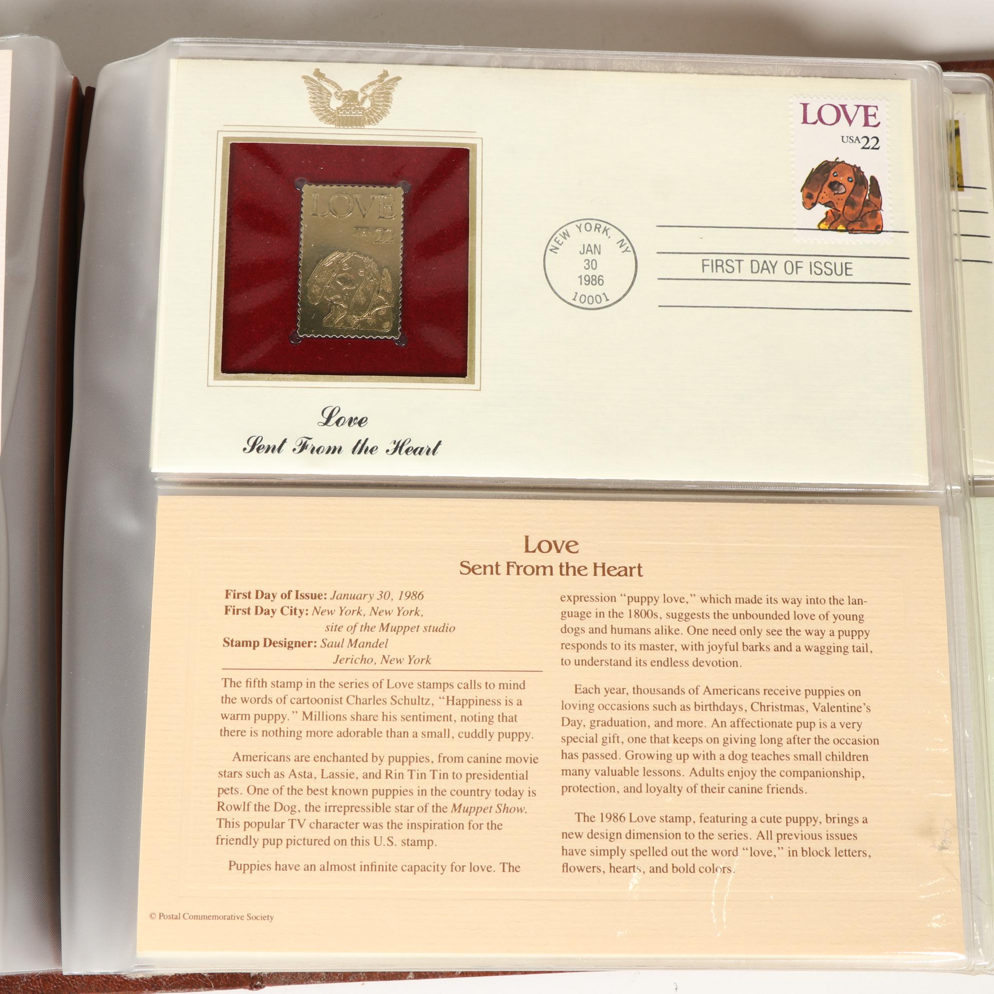 PCS "Golden Replicas of United States Stamps" Album Collection