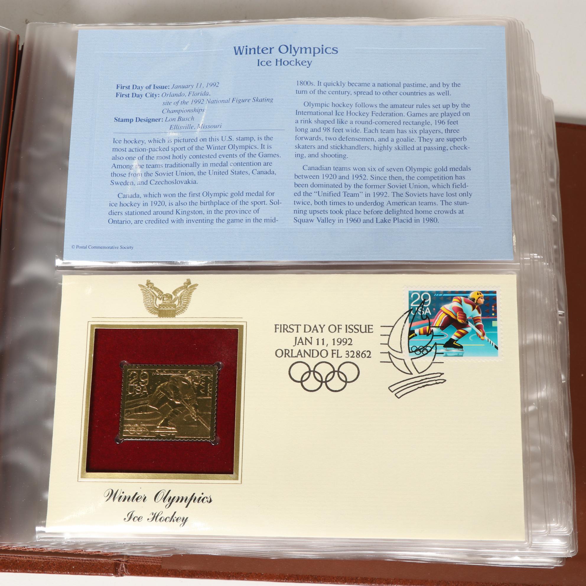 PCS "Golden Replicas of United States Stamps" Album Collection