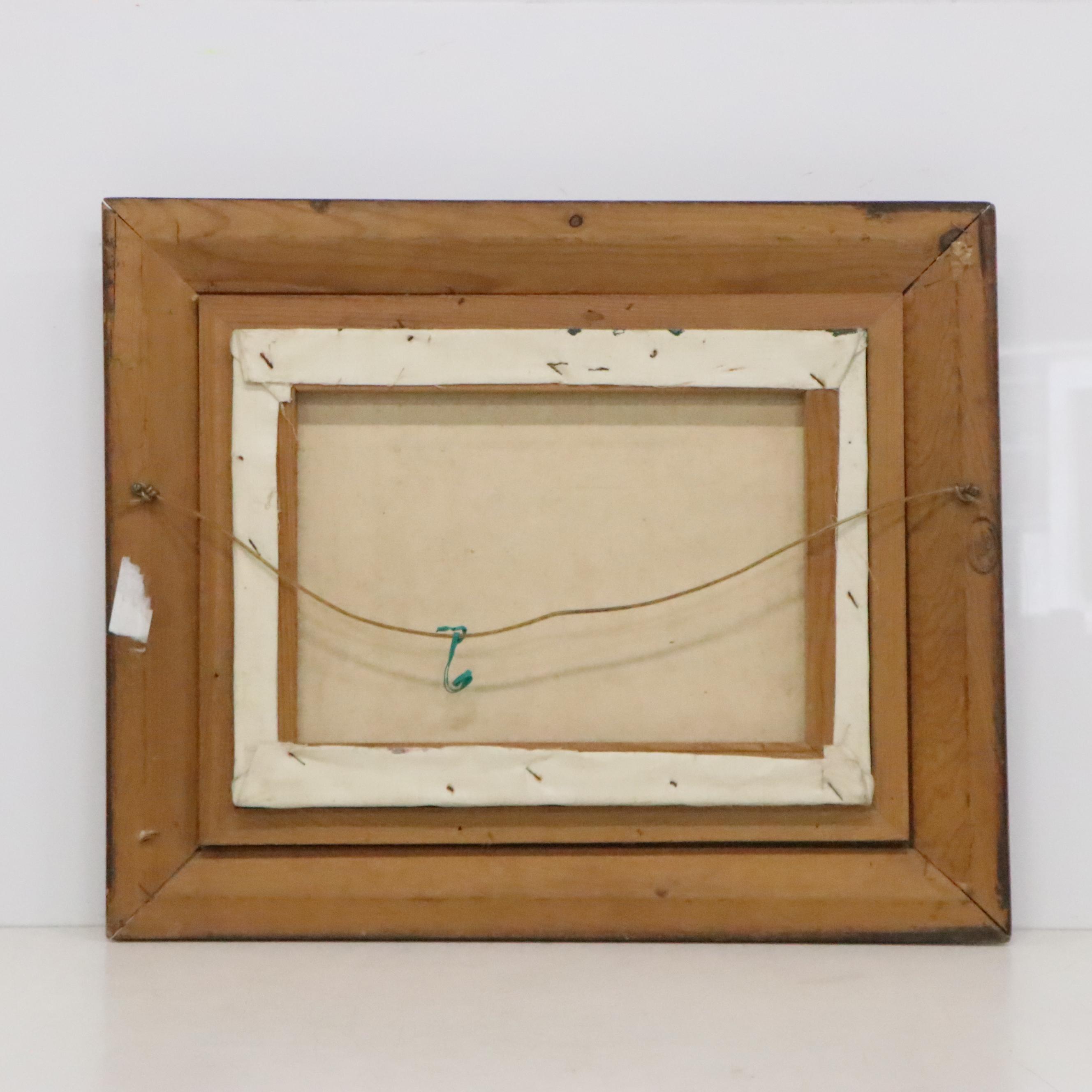 Expressionist Style Floral Still Life Oil Painting, Mid to Late 20th Century