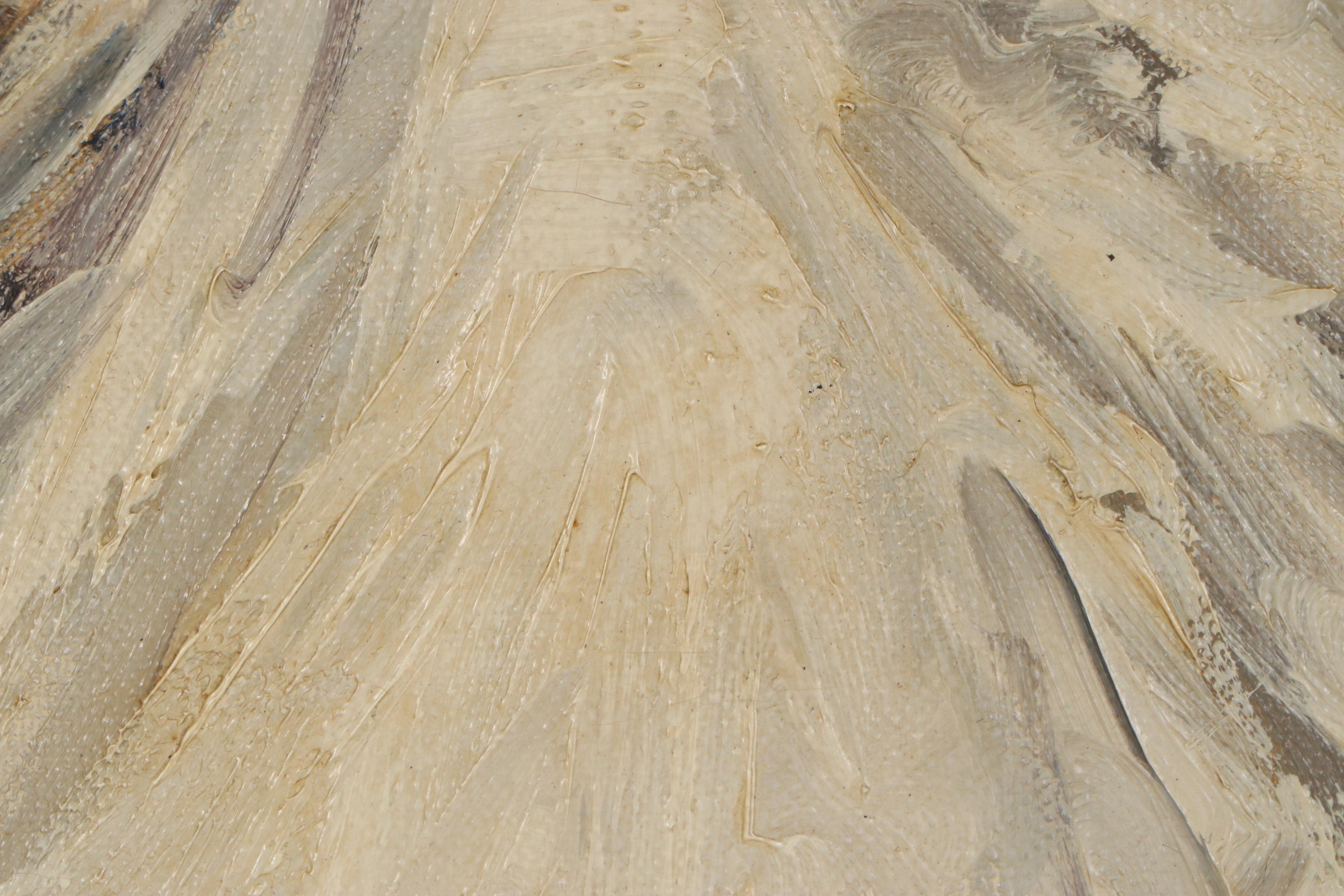 Jacob Meyer Snowy Danish Landscape Oil Painting, 20th Century