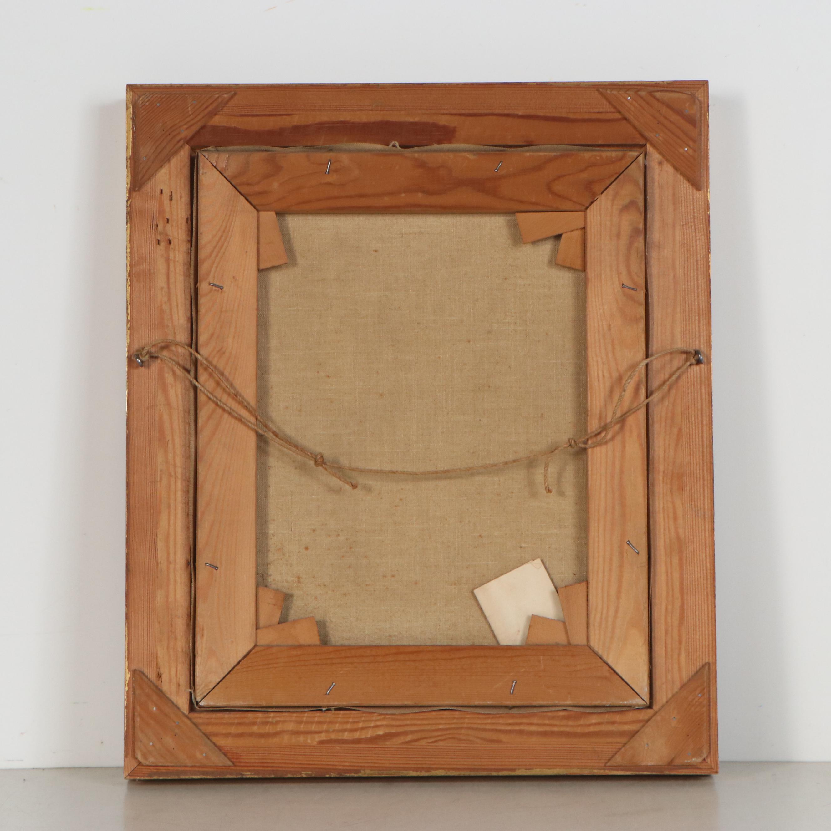 Jacob Meyer Snowy Danish Landscape Oil Painting, 20th Century