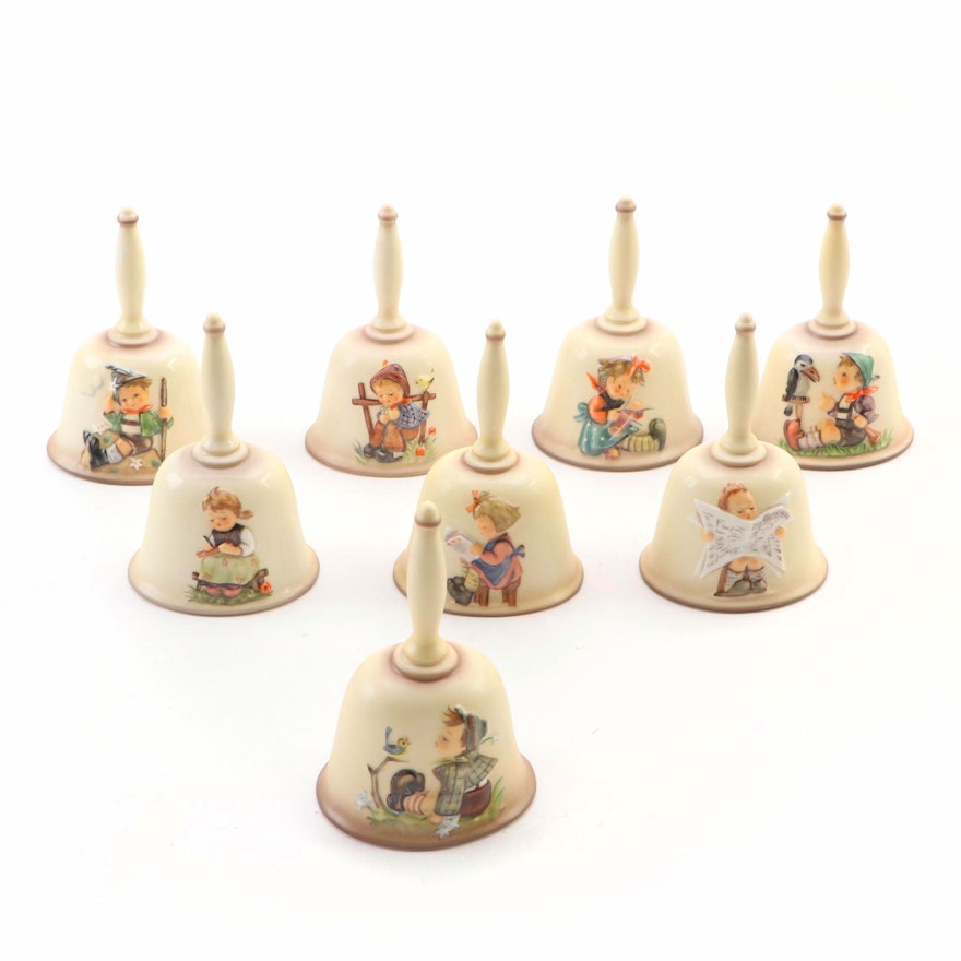 Goebel The M.J. Hummel Annual Bell Series Ceramic Bells, 1978-1988