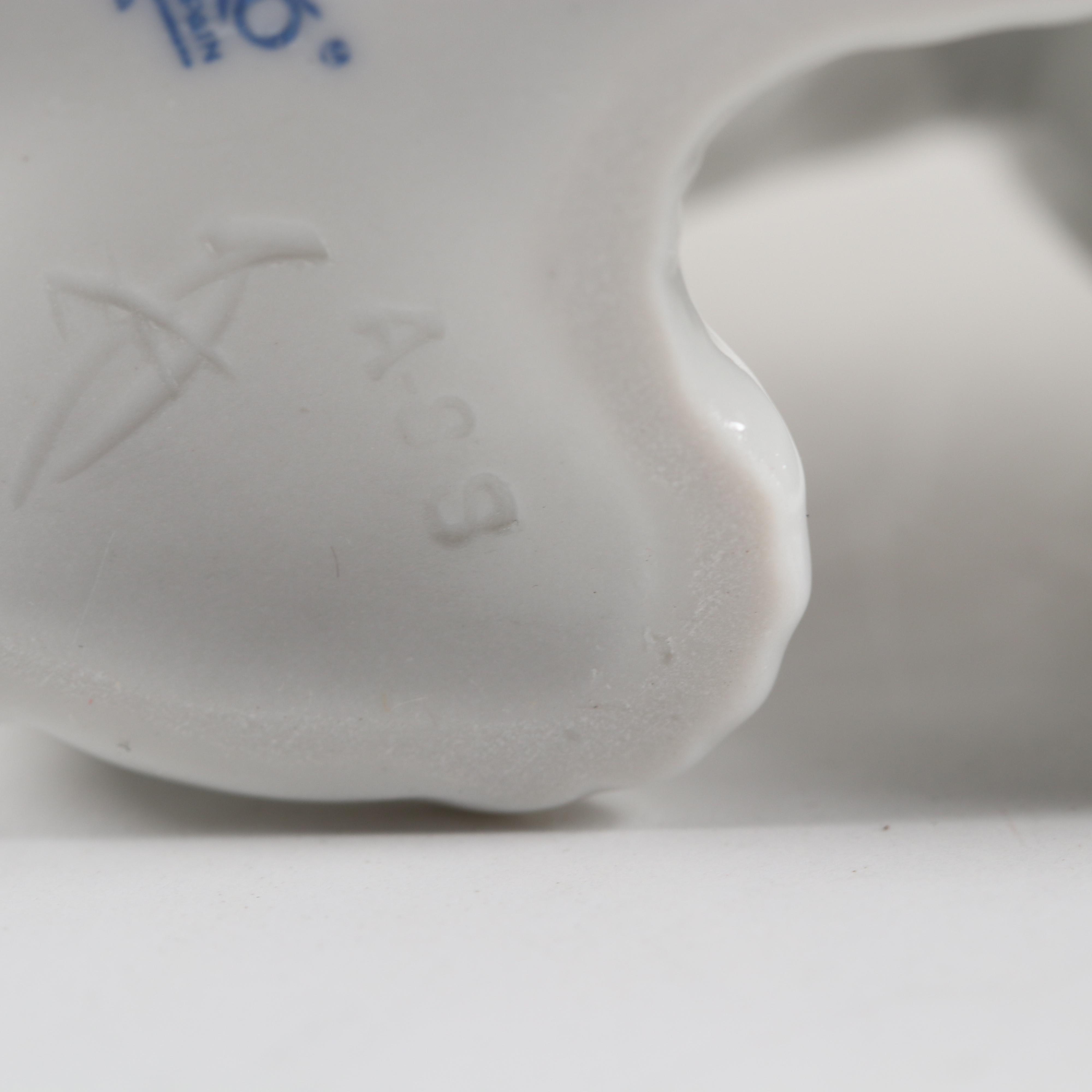 Lladró "Attentive Polar Bear" and "Resting Polar Bear" Porcelain Figurines