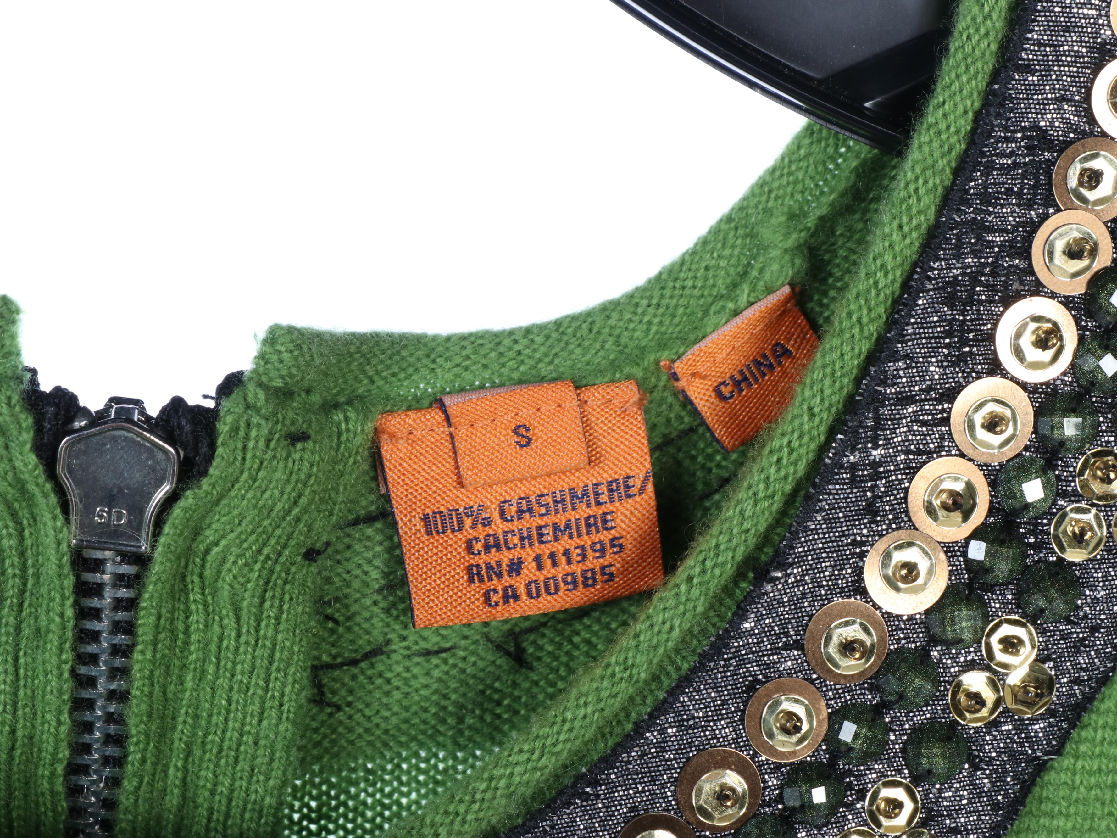 Tory Burch Cashmere and Linen Embellished Sleeveless Shirts