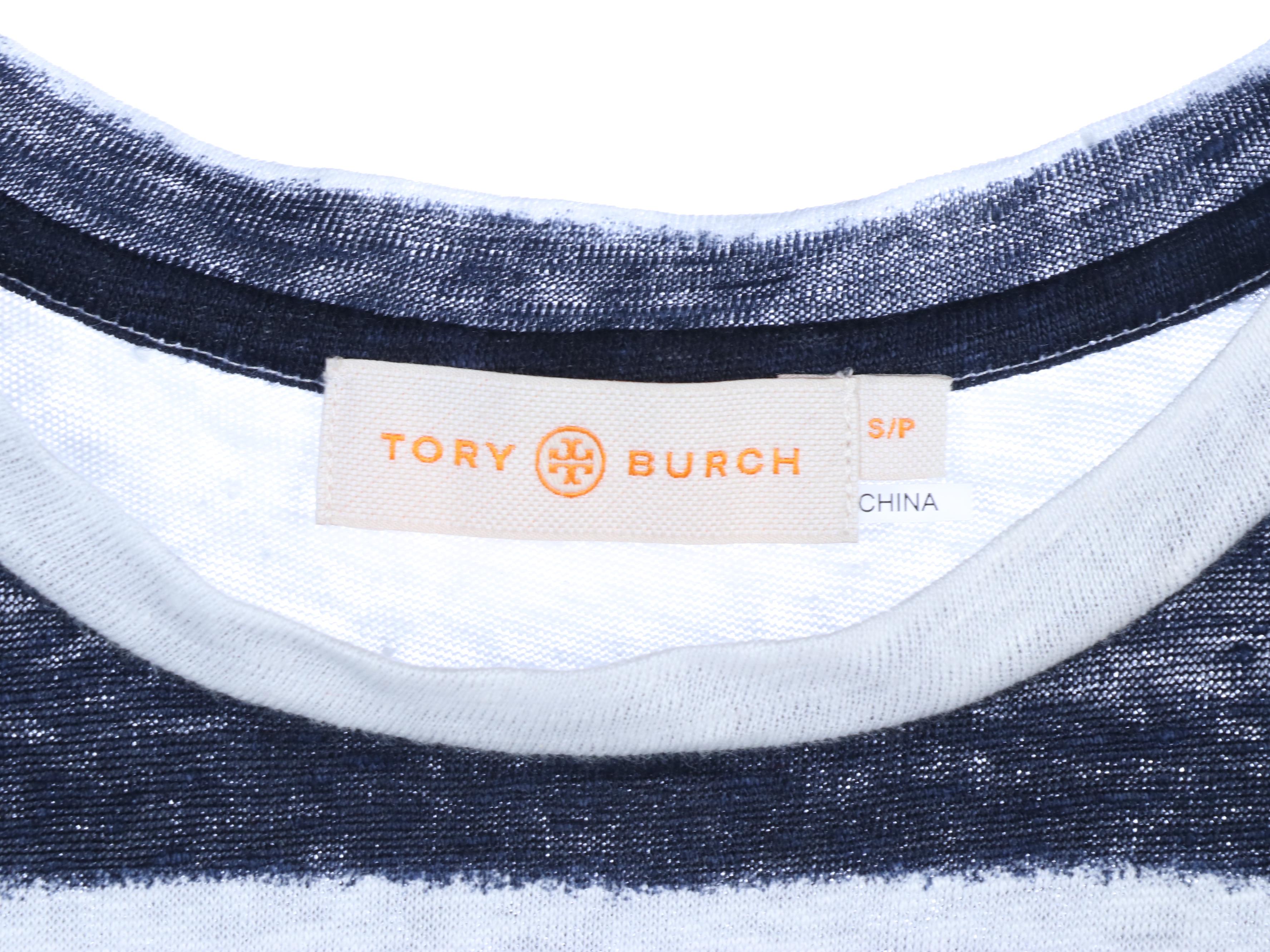 Tory Burch Cashmere and Linen Embellished Sleeveless Shirts