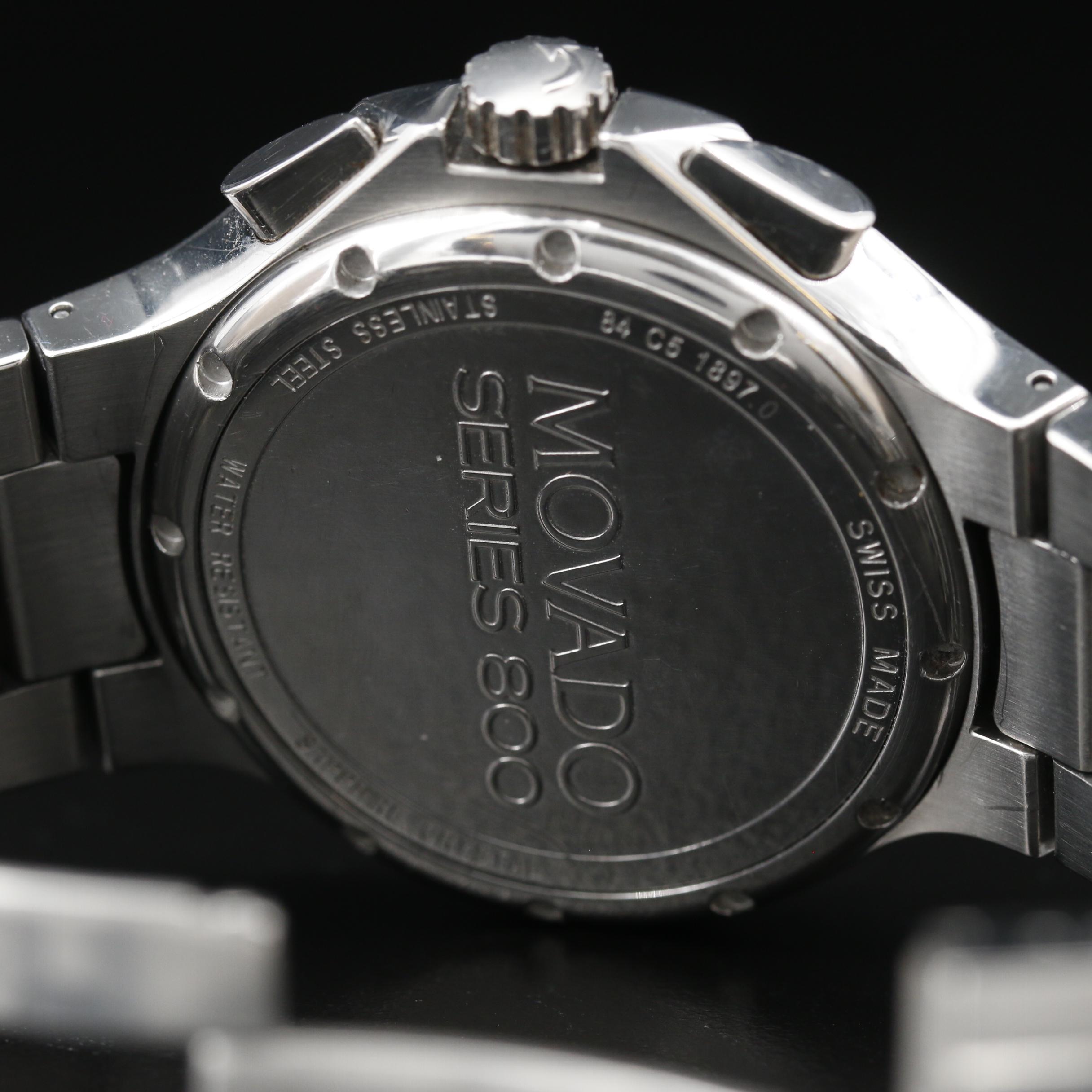 Movado Chronograph Series 800 Stainless Steel Watch