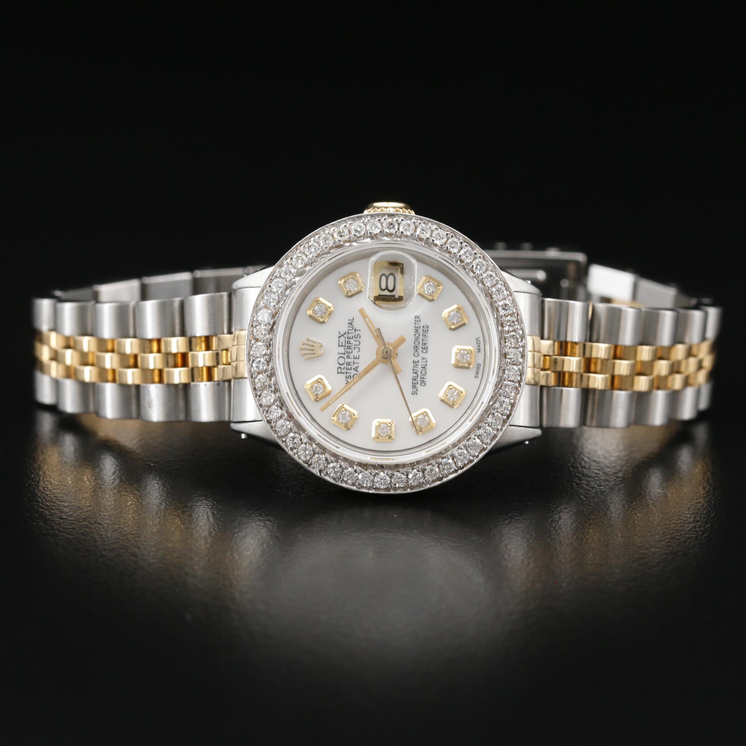 1971 Rolex Datejust Diamond Bezel and Dial Automatic Watch