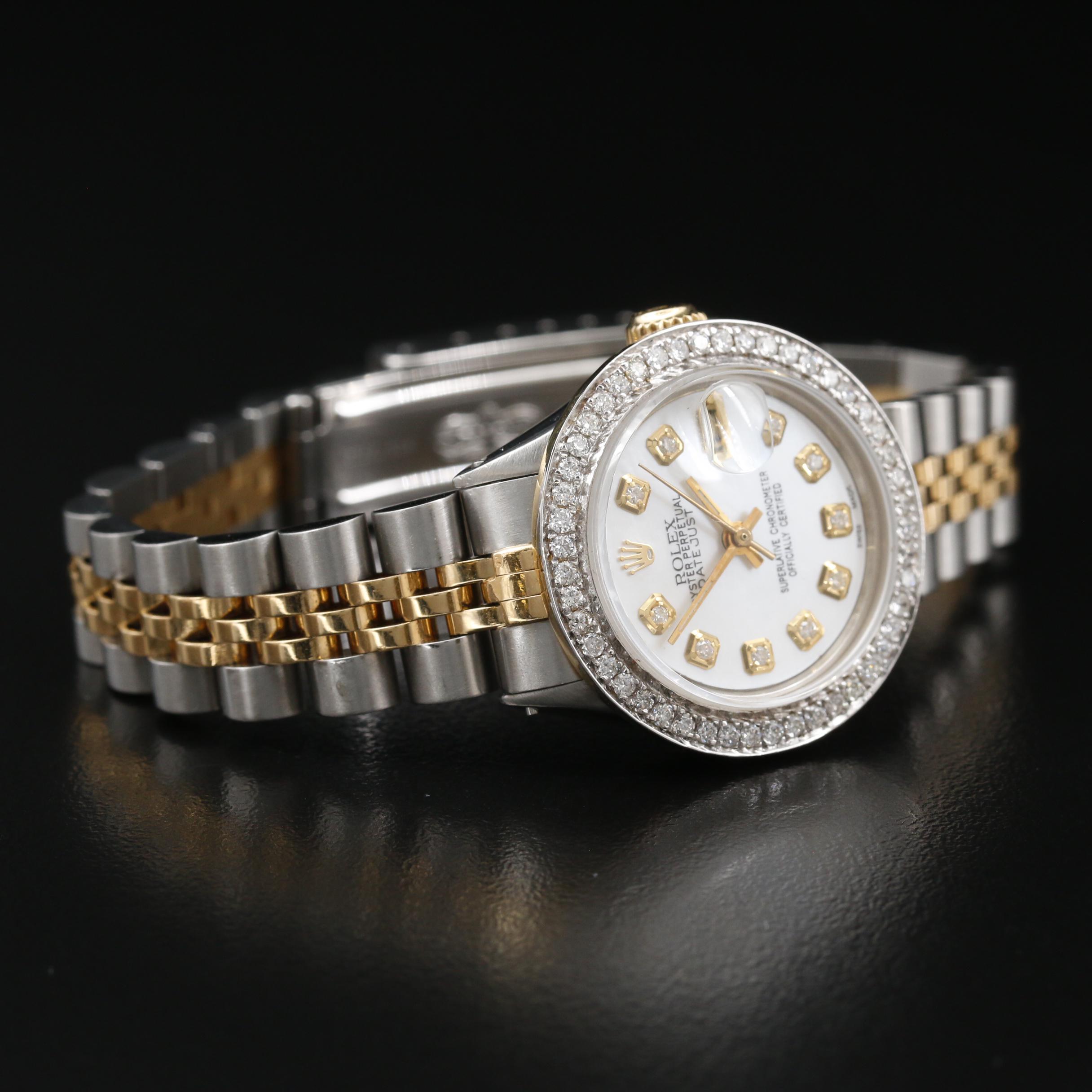 1971 Rolex Datejust Diamond Bezel and Dial Automatic Watch