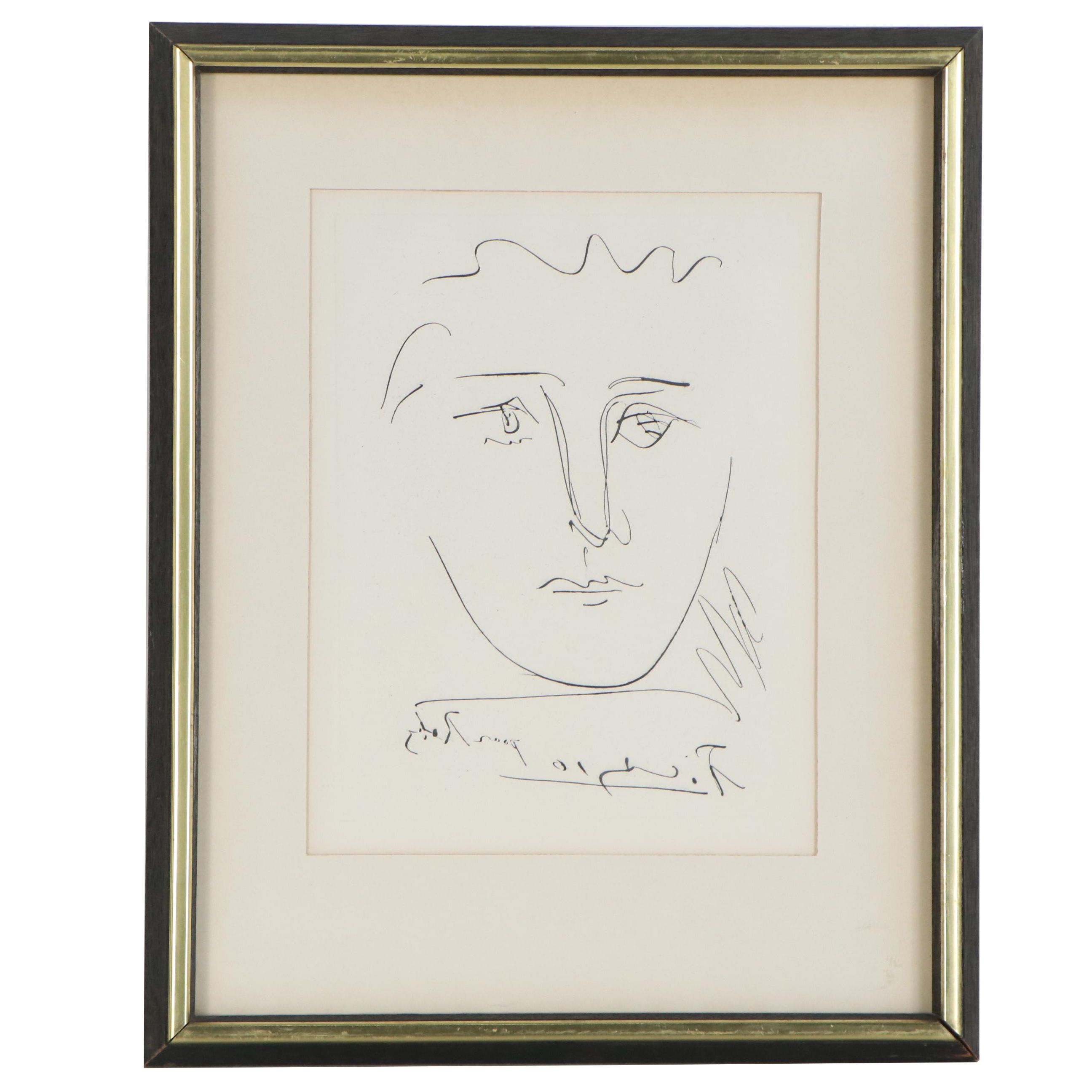 Pablo Picasso Restrike Etching "L'Age de Soleil"