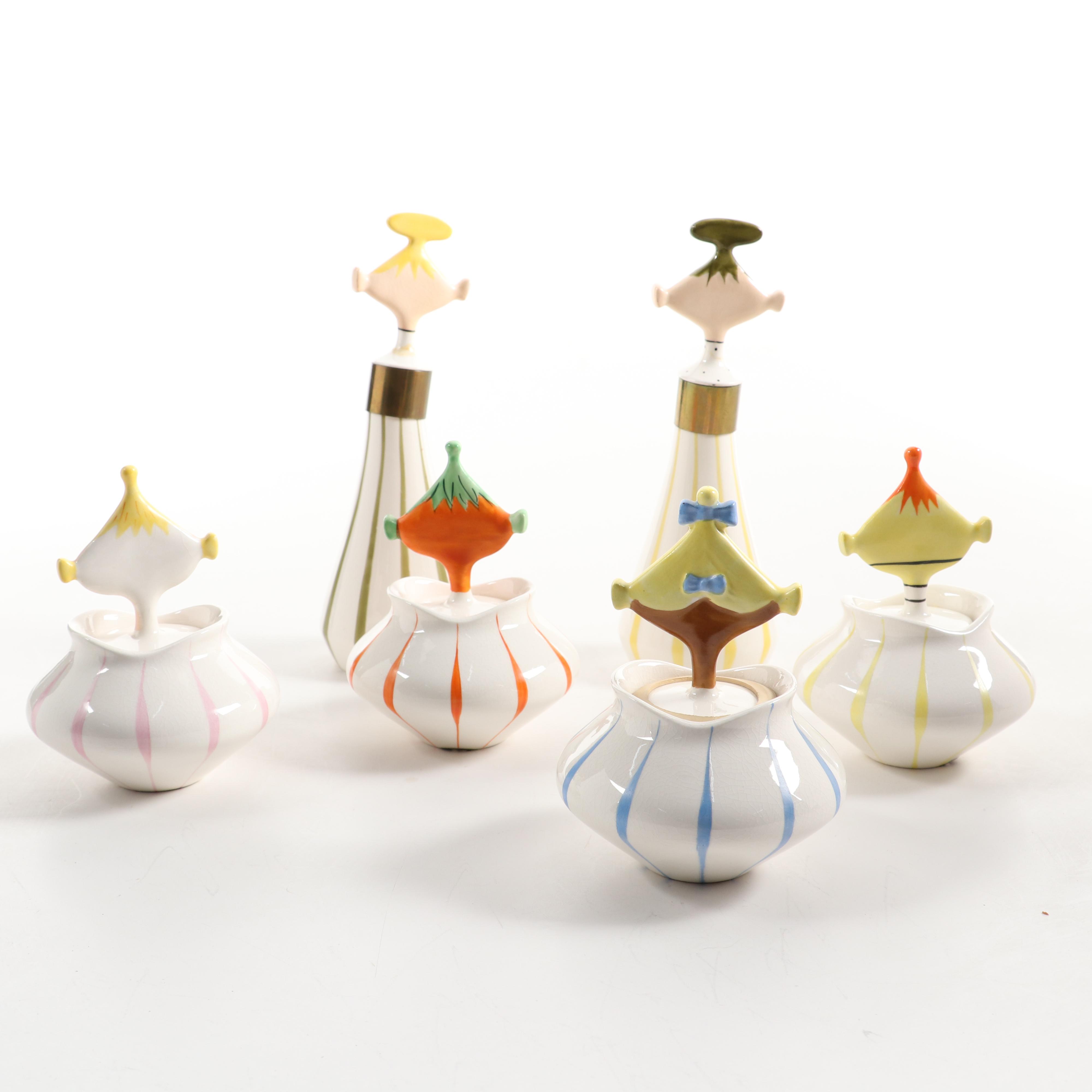 Holt Howard "Pixieware" Condiment Jars and Oil and Vinegar Cruets