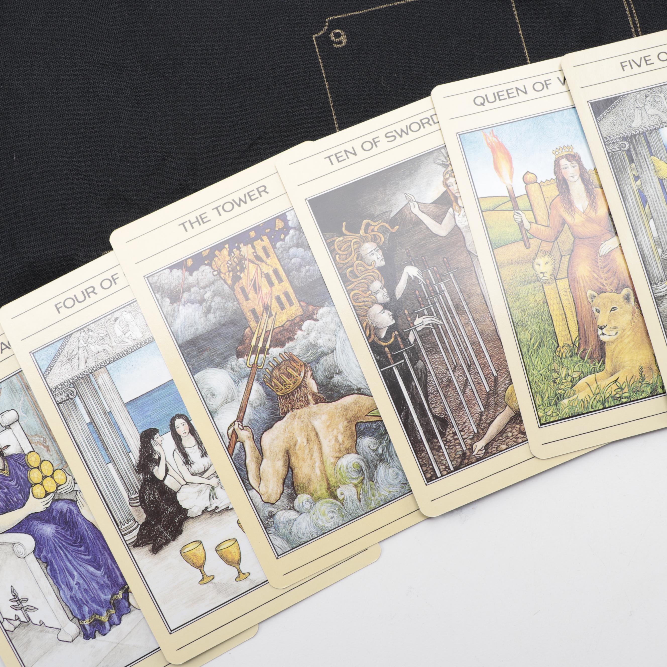 "The Mythic Tarot" Book with "The Enchanted Tarot" Cards and Other Guide Books
