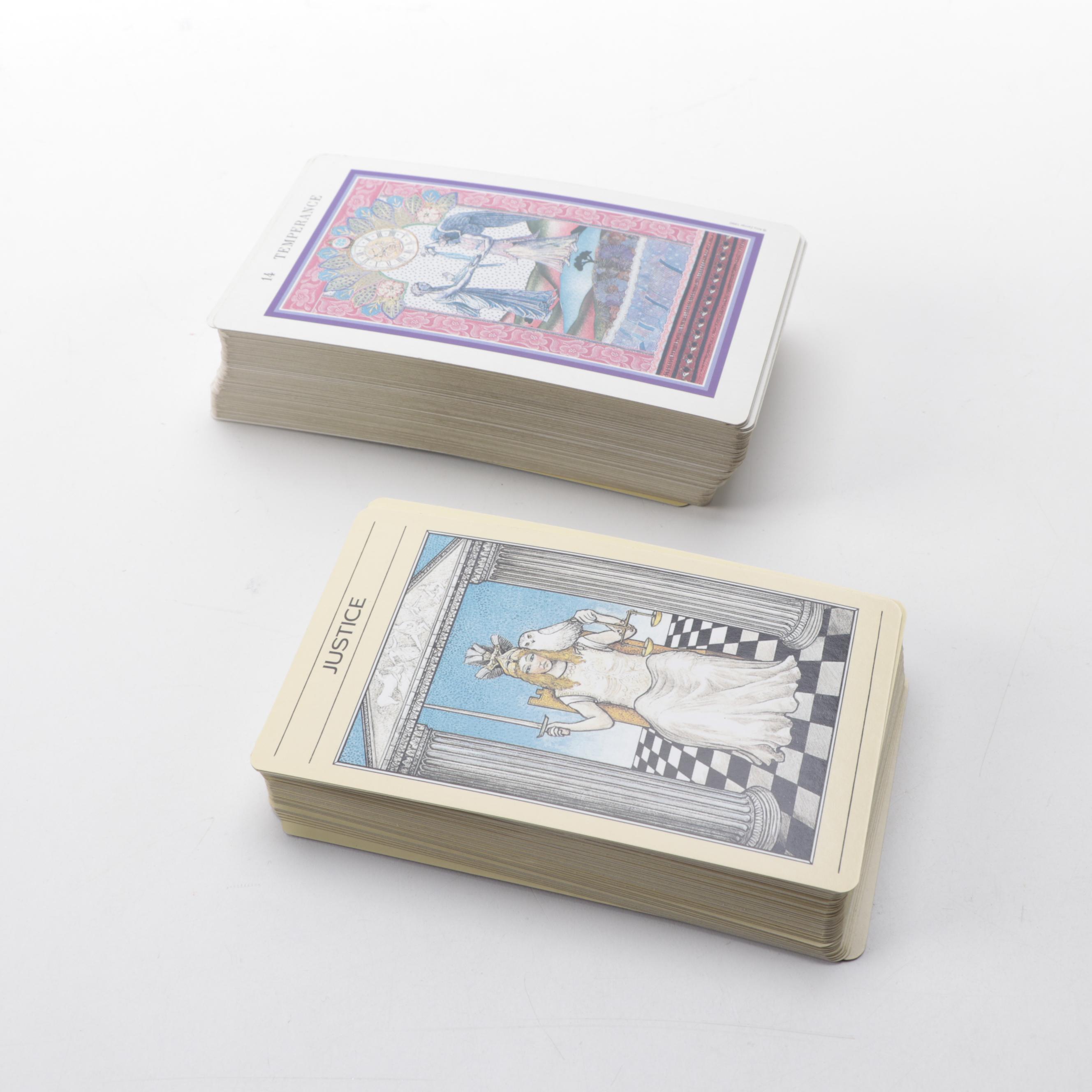 "The Mythic Tarot" Book with "The Enchanted Tarot" Cards and Other Guide Books