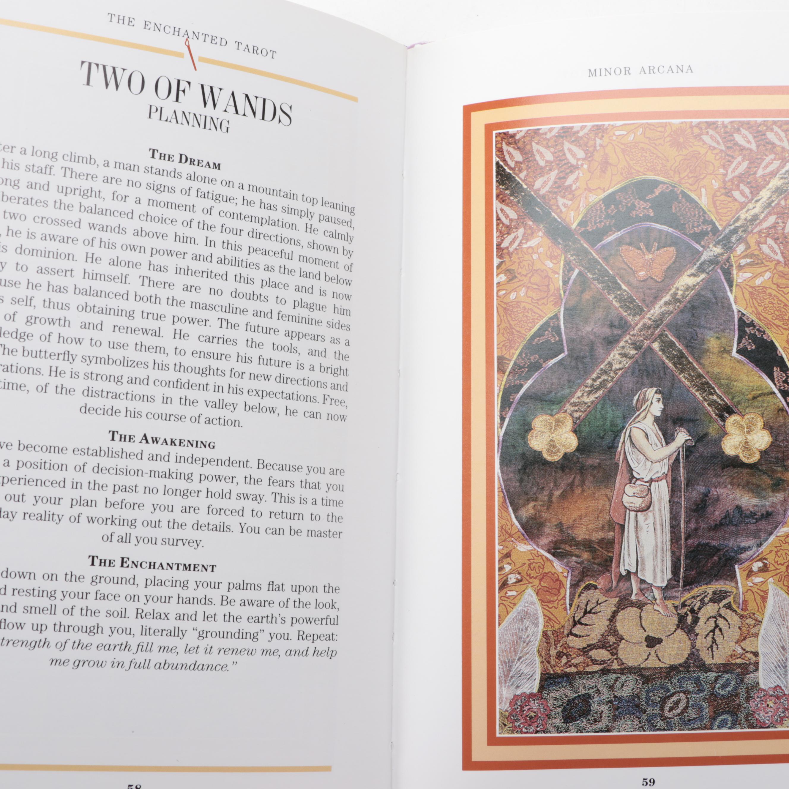 "The Mythic Tarot" Book with "The Enchanted Tarot" Cards and Other Guide Books