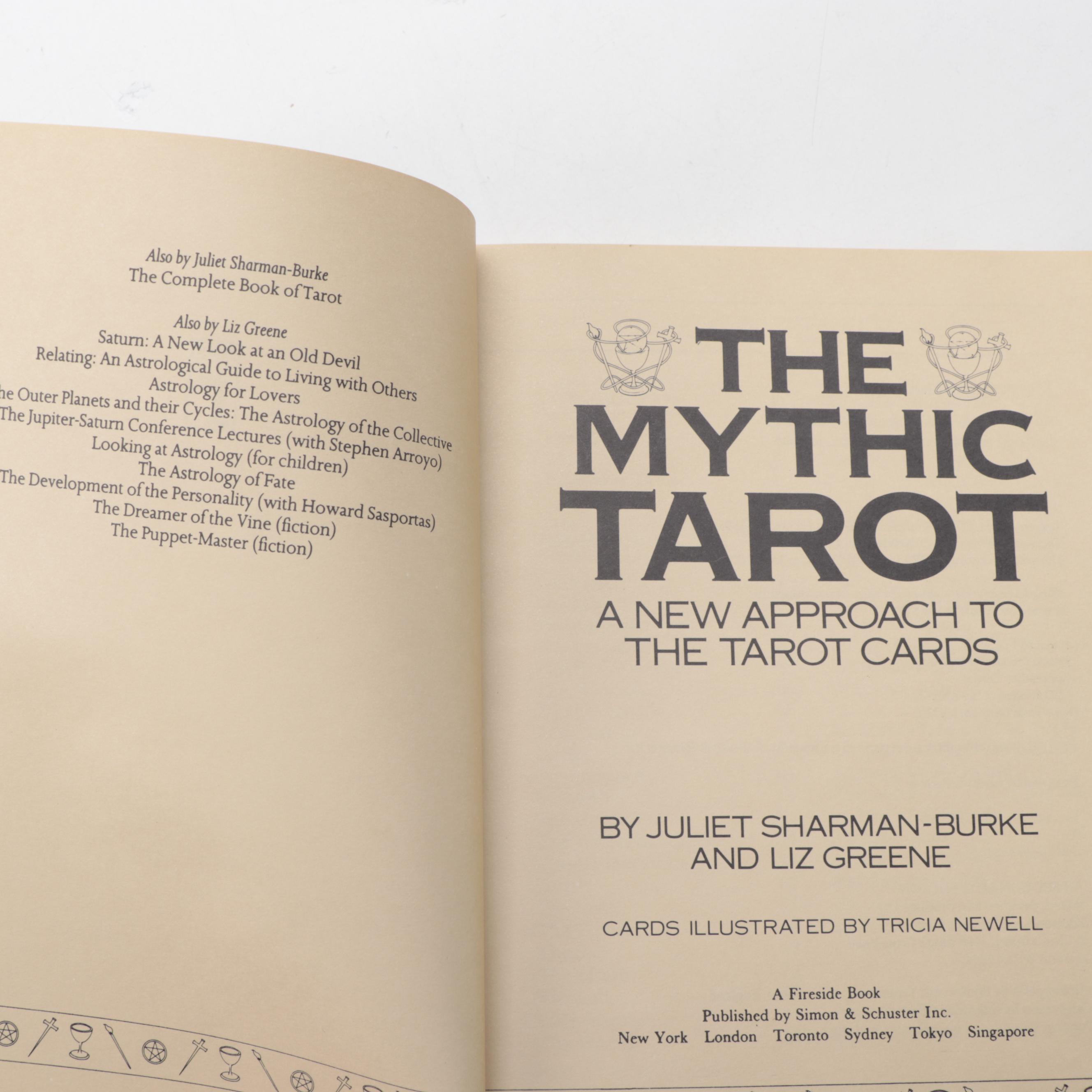 "The Mythic Tarot" Book with "The Enchanted Tarot" Cards and Other Guide Books