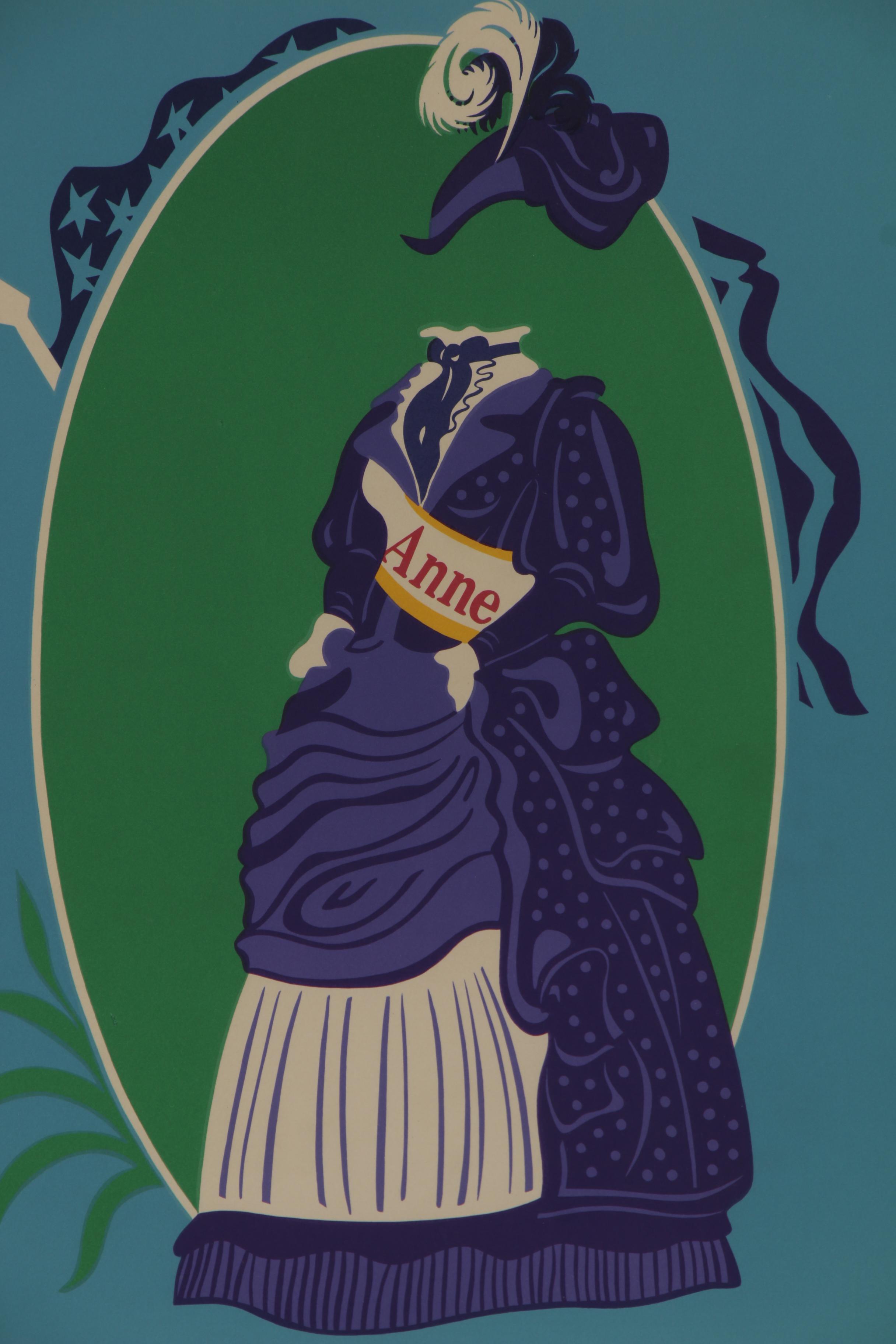 Robert Indiana Lithograph "Anne," 1977