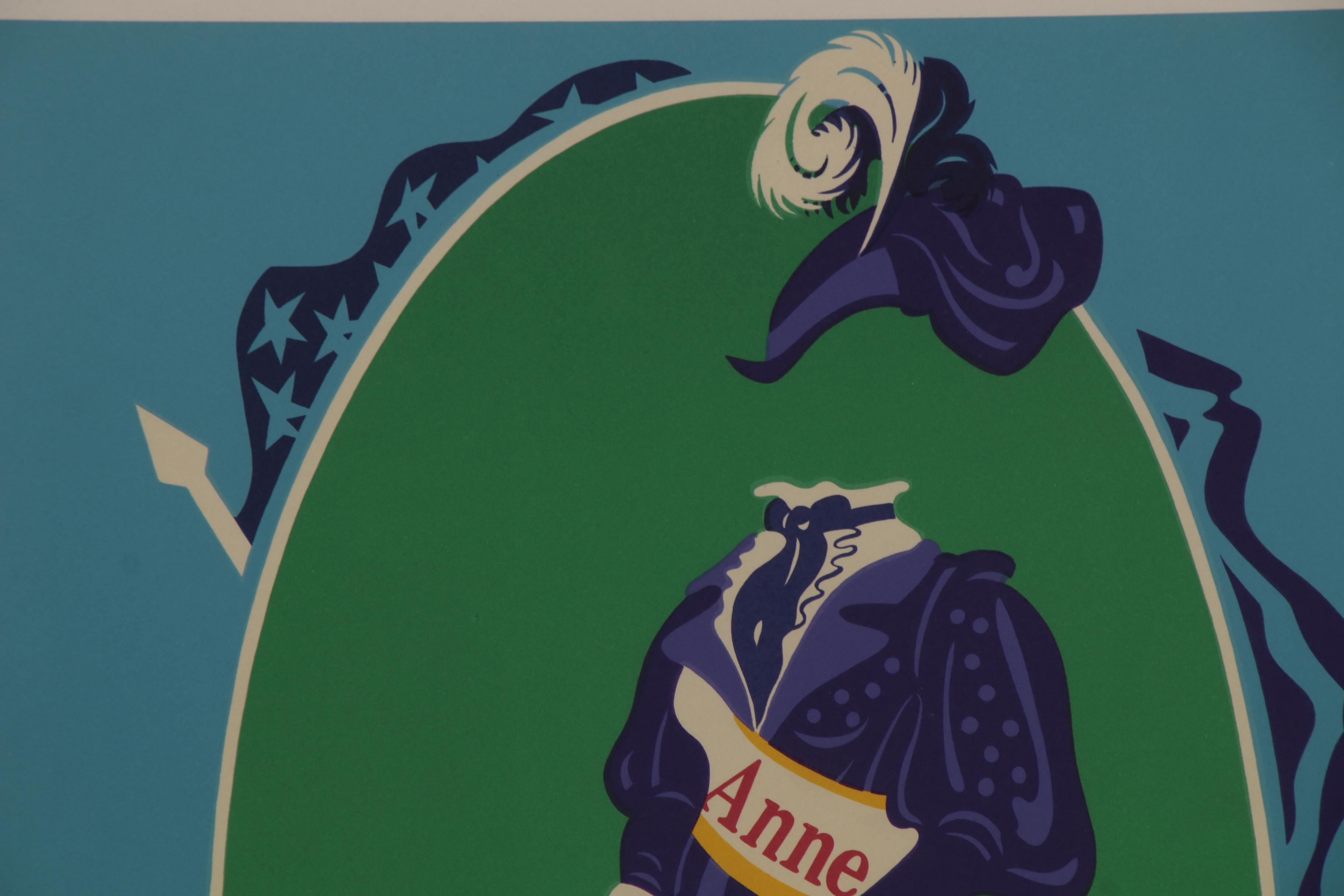 Robert Indiana Lithograph "Anne," 1977