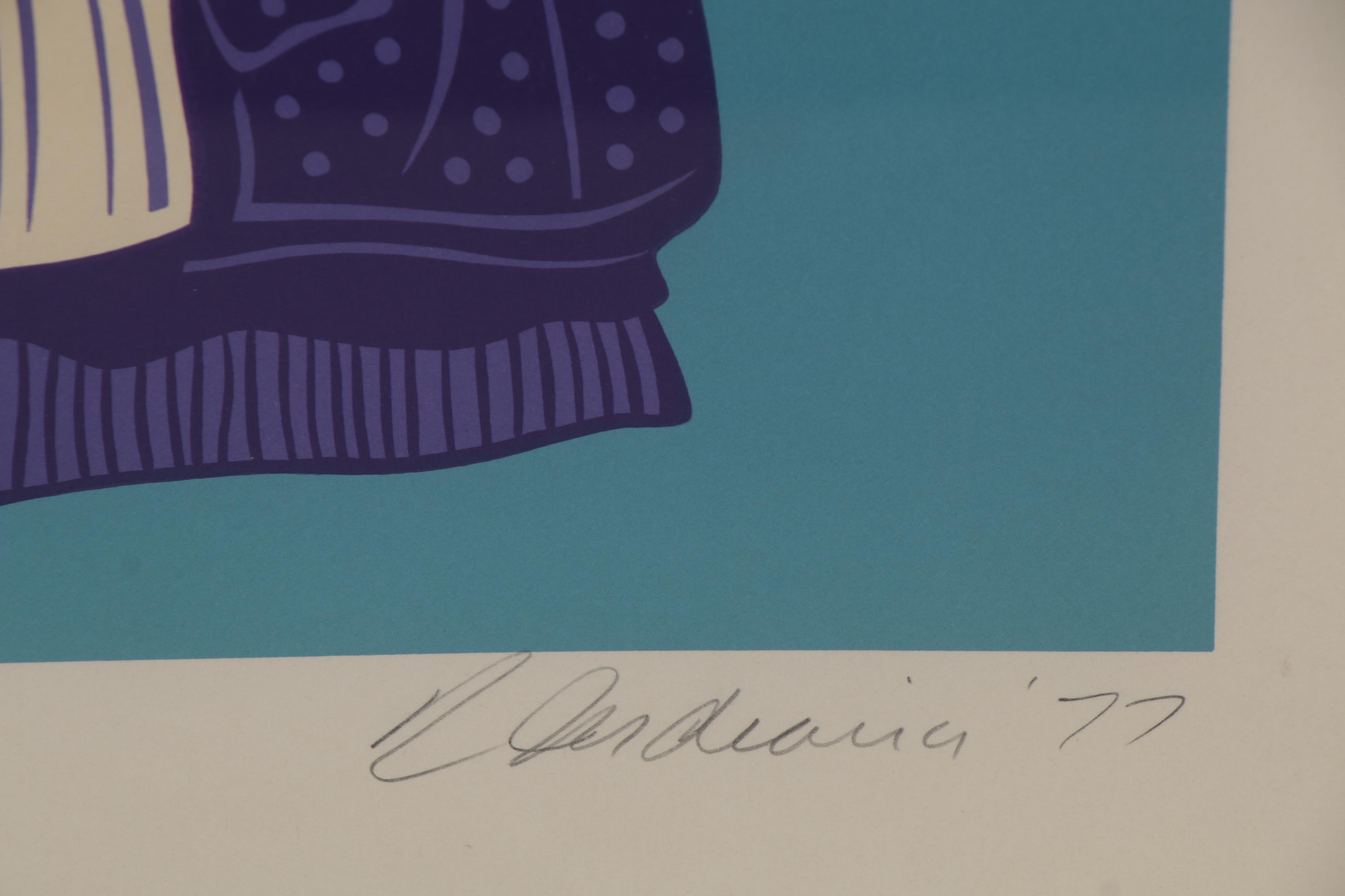 Robert Indiana Lithograph "Anne," 1977