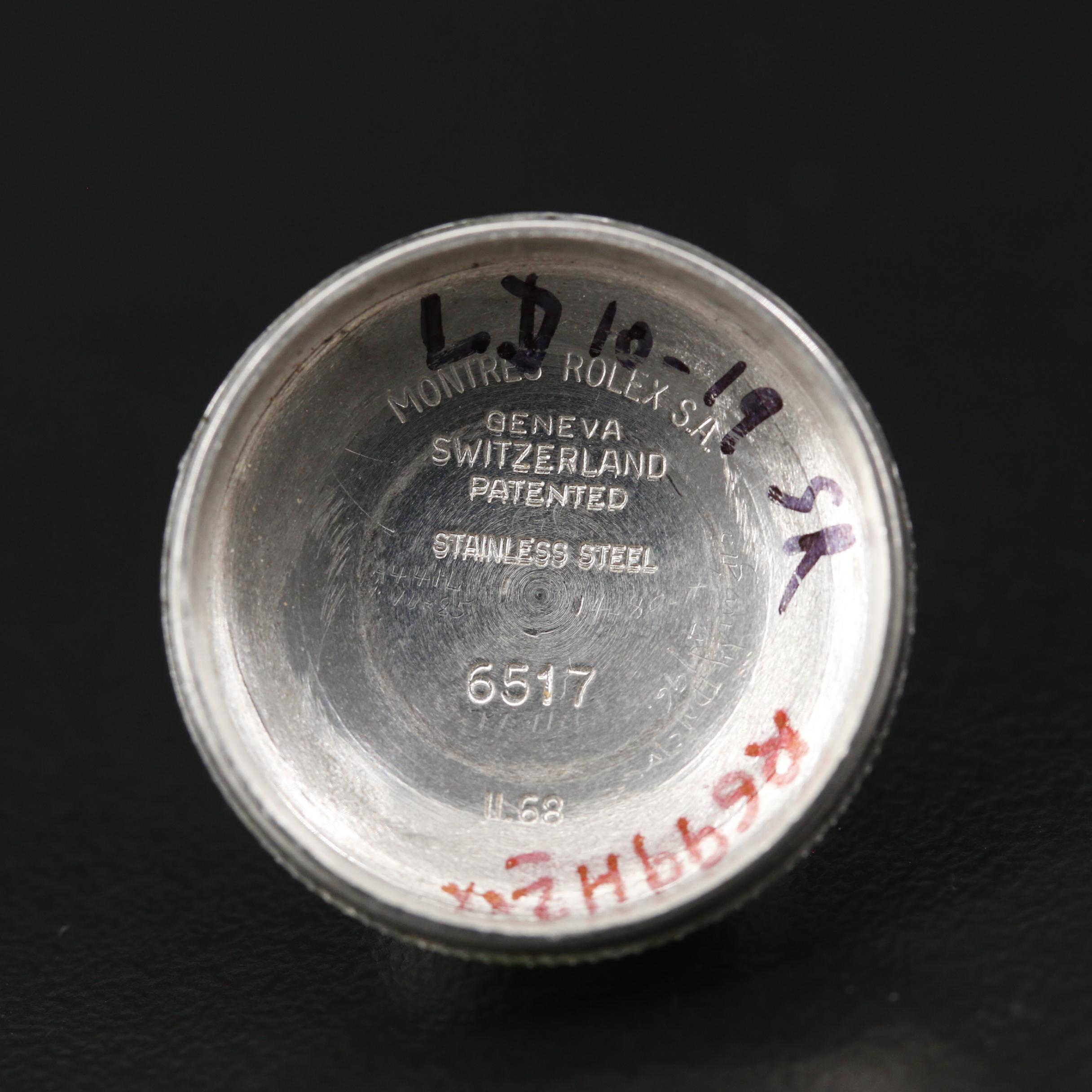 1968 Rolex Datejust Stainless Steel Diamond Watch