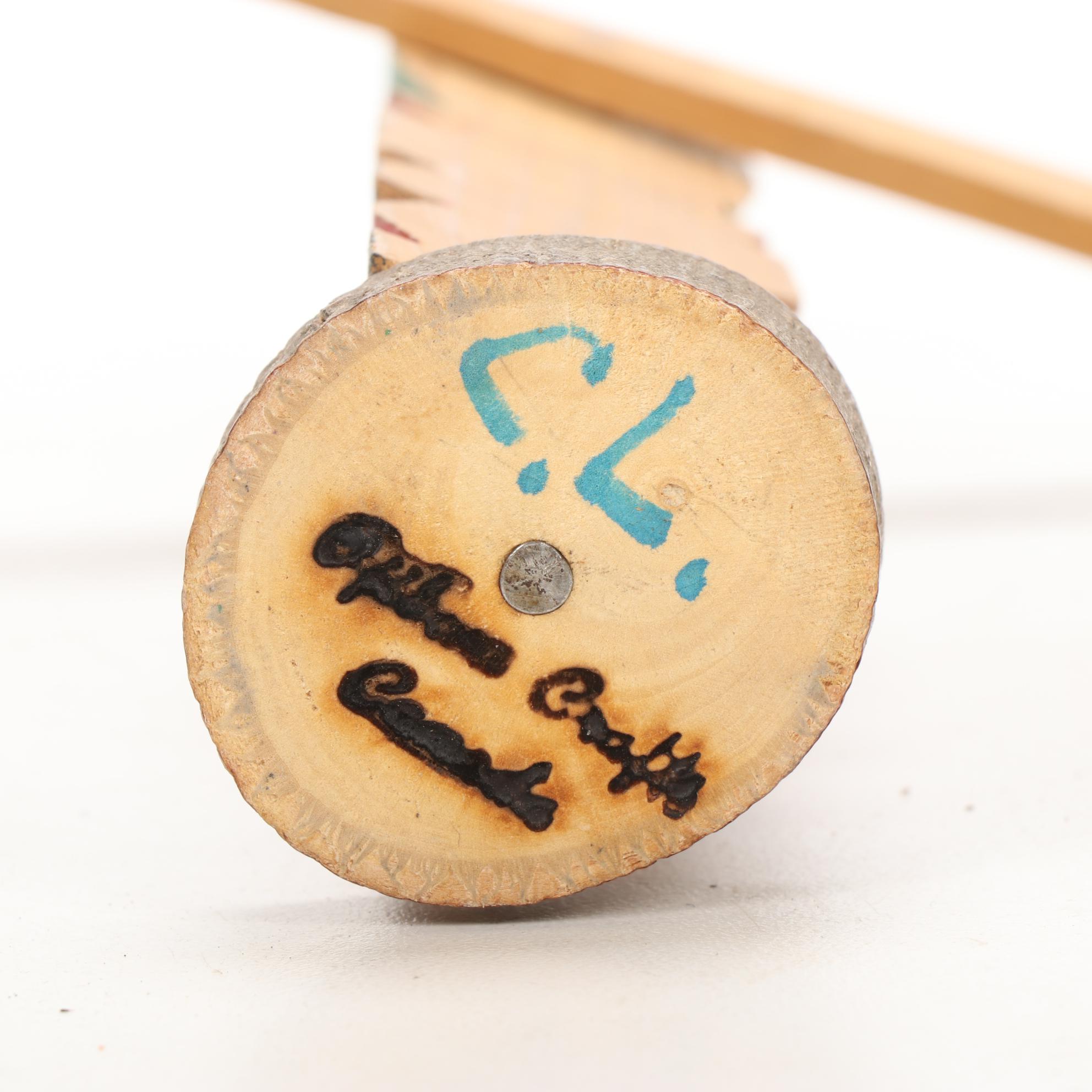 Ojibwe Crafts Totem and Sioux Carved Pipestone Pipe