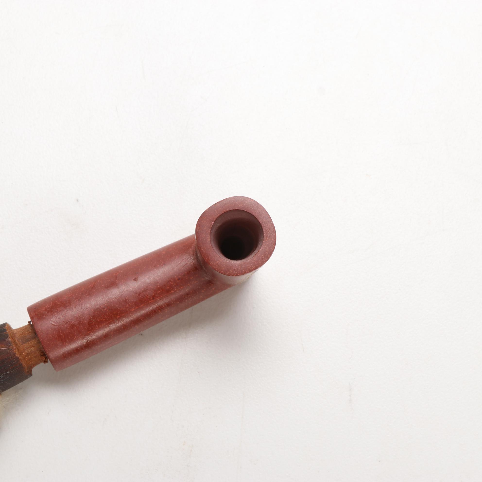 Ojibwe Crafts Totem and Sioux Carved Pipestone Pipe