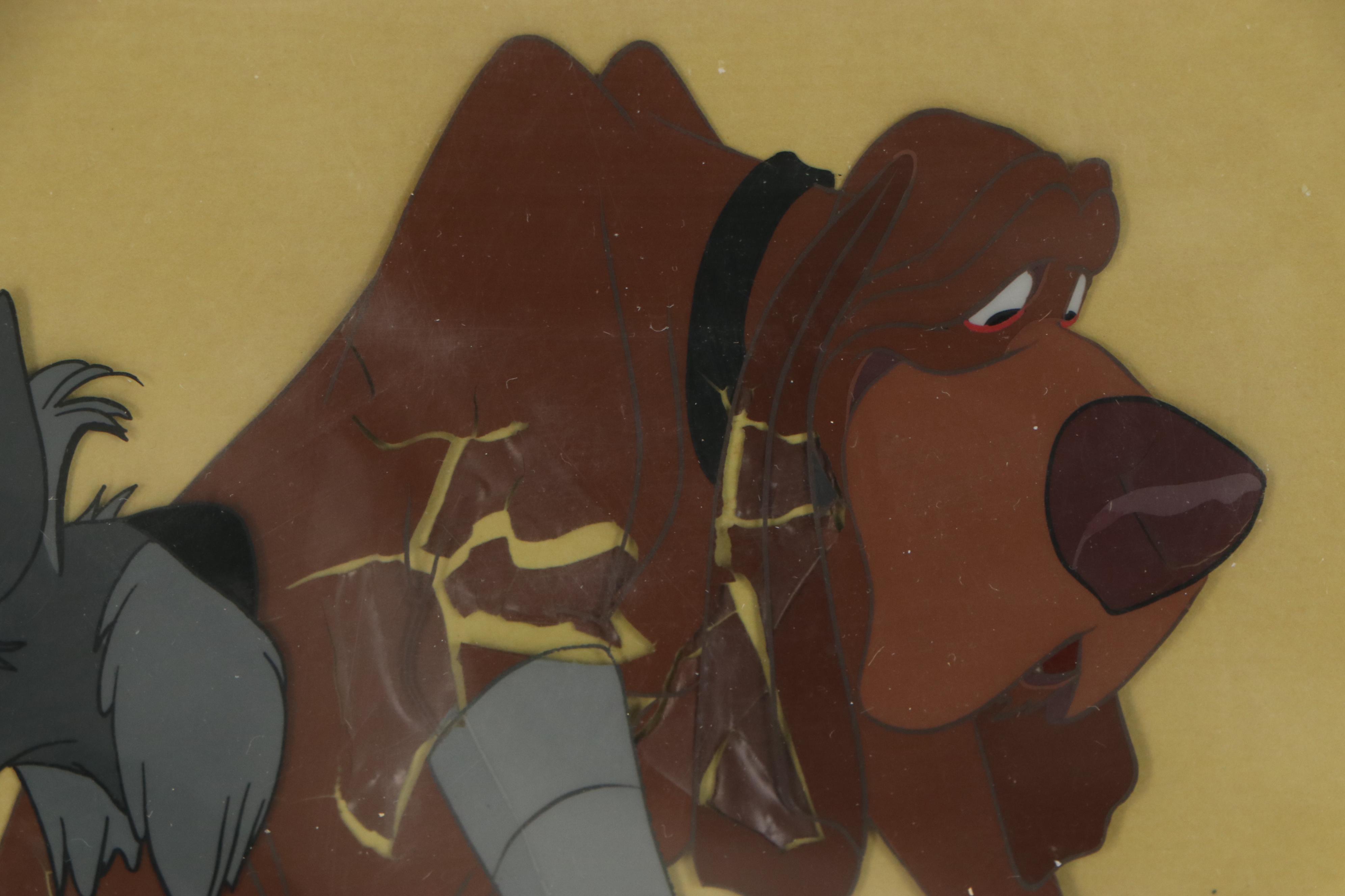 Disney "Lady and the Tramp" Trusty and Jock Production Cel Setup, 1955