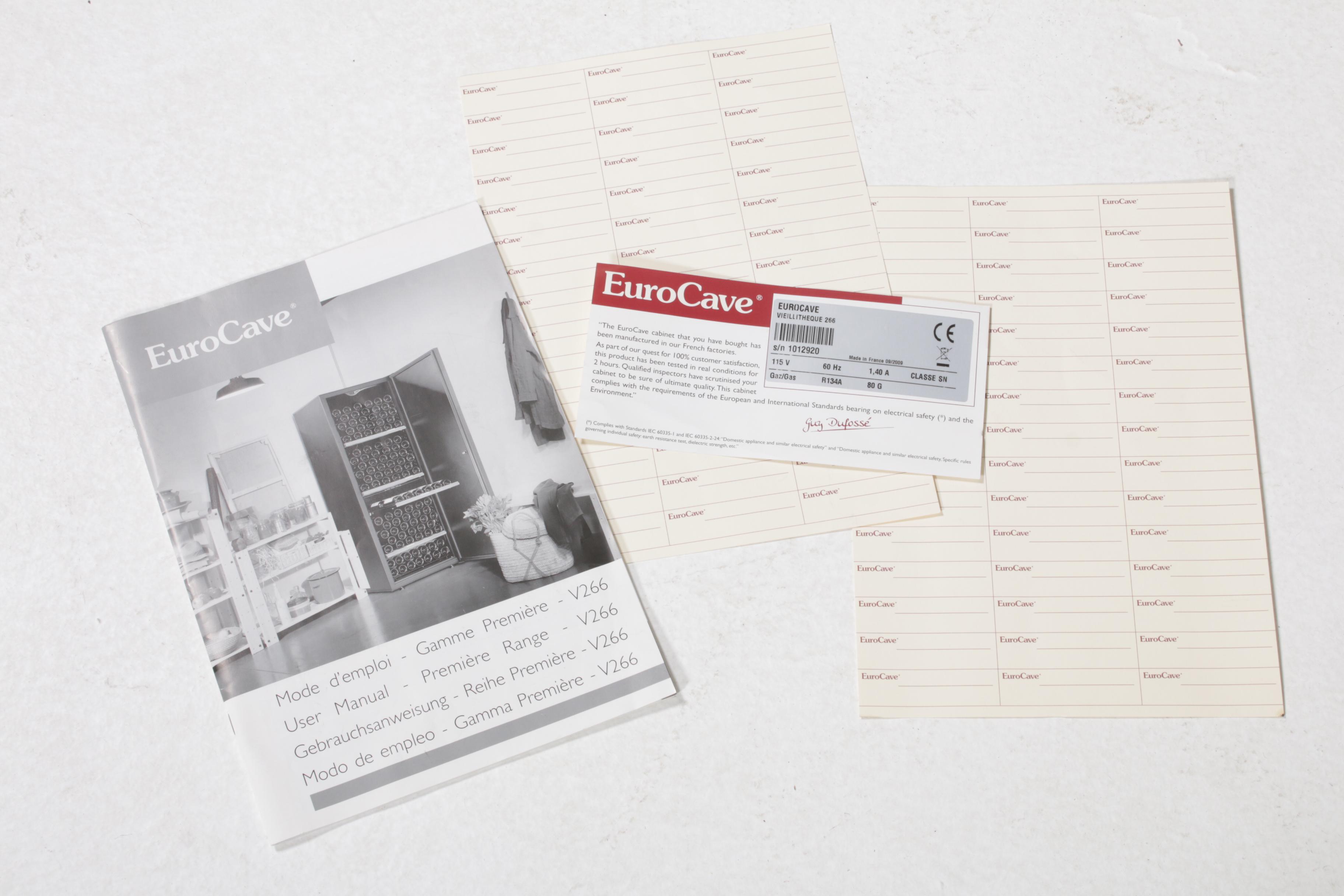 EuroCave Vieillitheque 266 Premier Refrigerated Wine Cellar