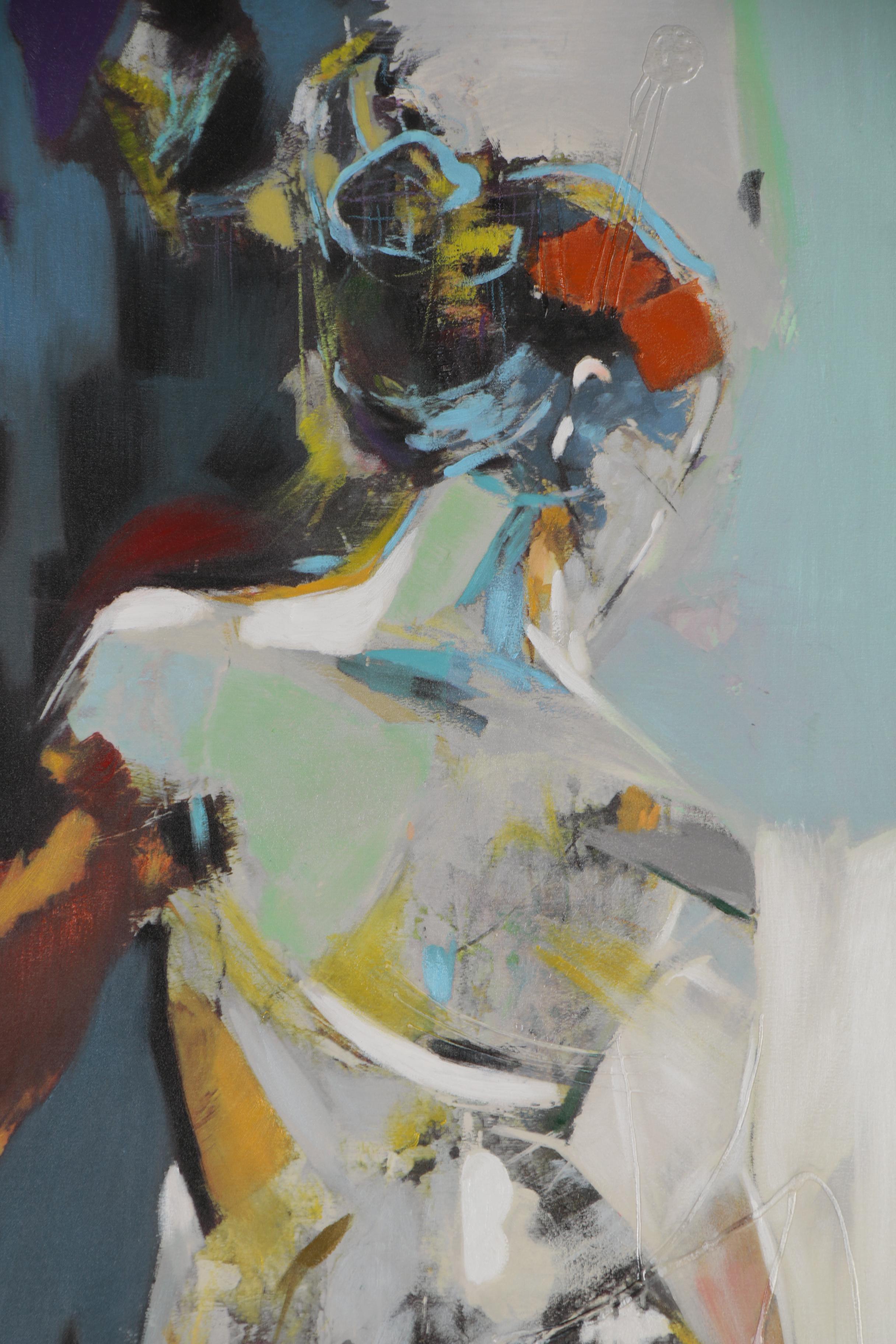 Ksenia Sizaya Embellished Giclée of Figure, 21st Century